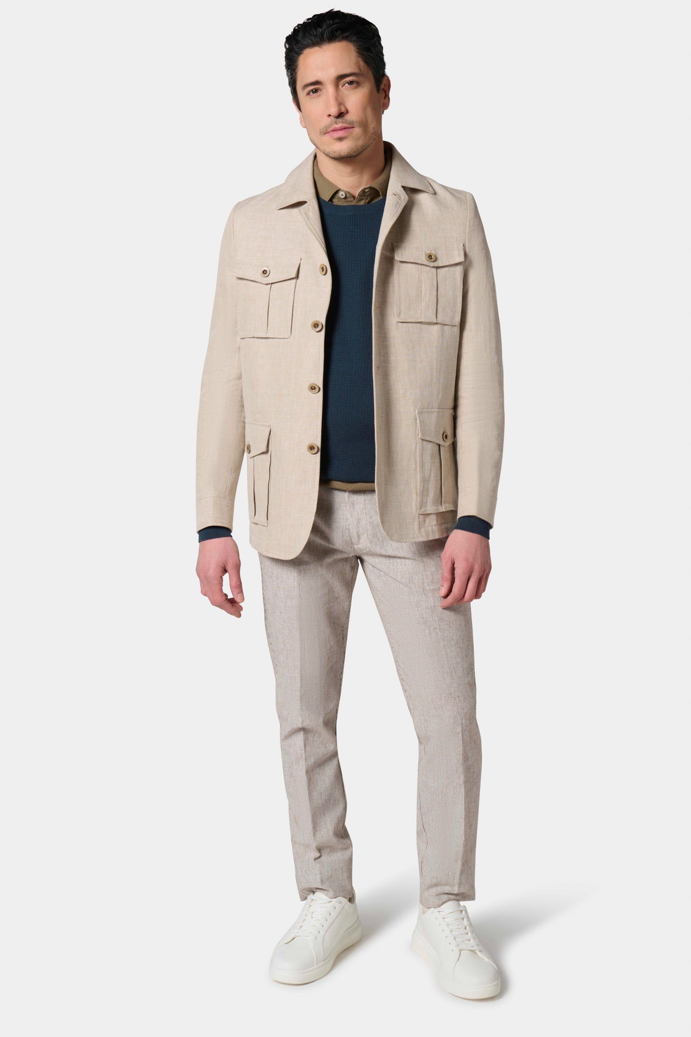 Jerem — Pull col rond en pur coton