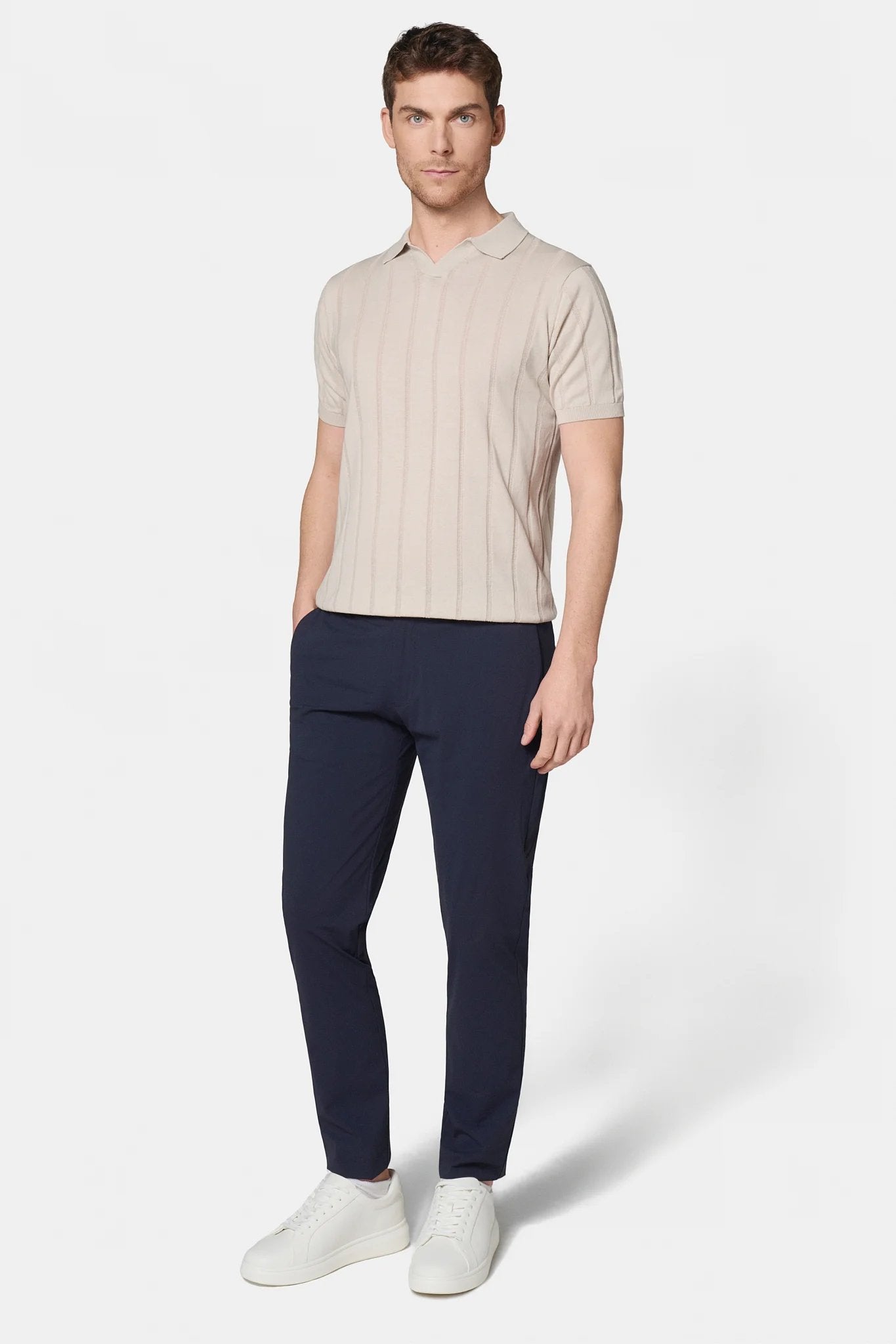 Pull manche courte col polo ouvert Jerem, manches courtes, col polo