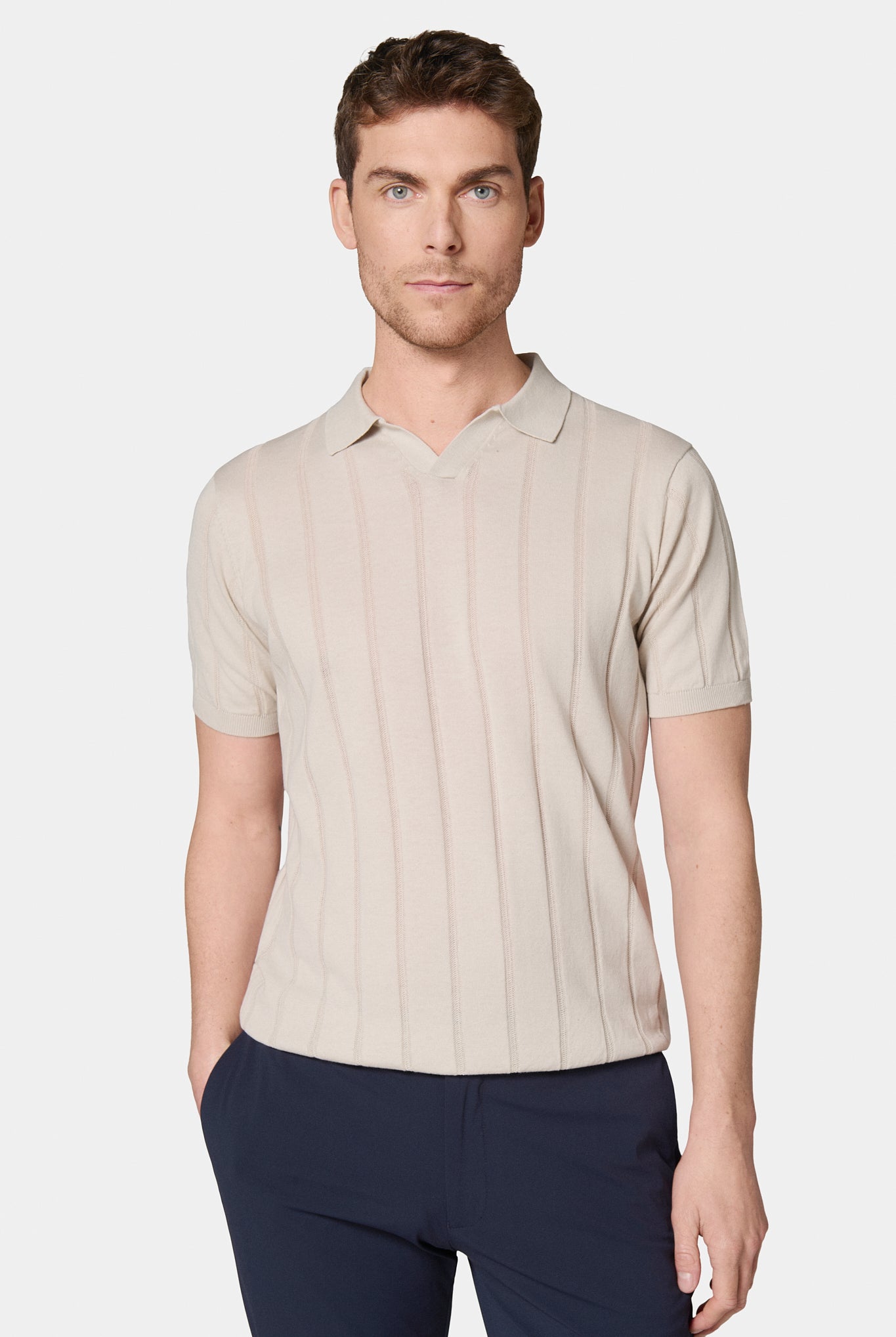 Pull manche courte col polo ouvert Jerem, col polo, manches courtes