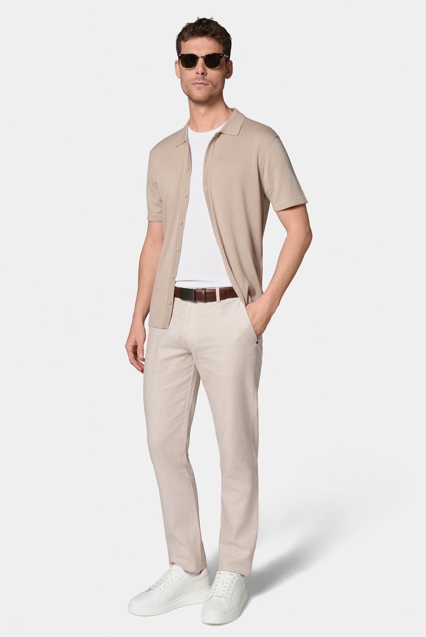 Maille manches courtes — Chemise Jerem, col polo