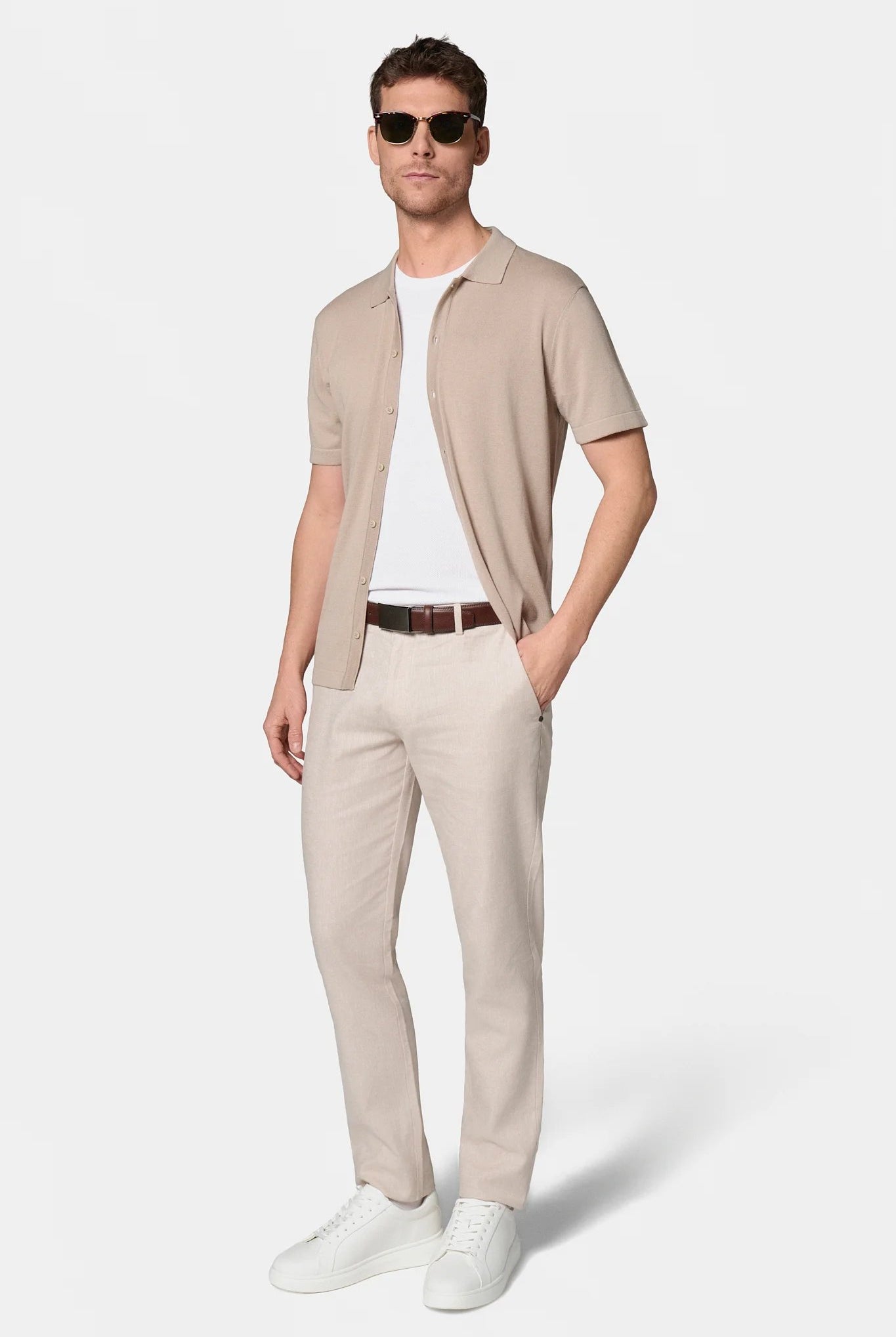 Maille manches courtes — Chemise Jerem, col polo