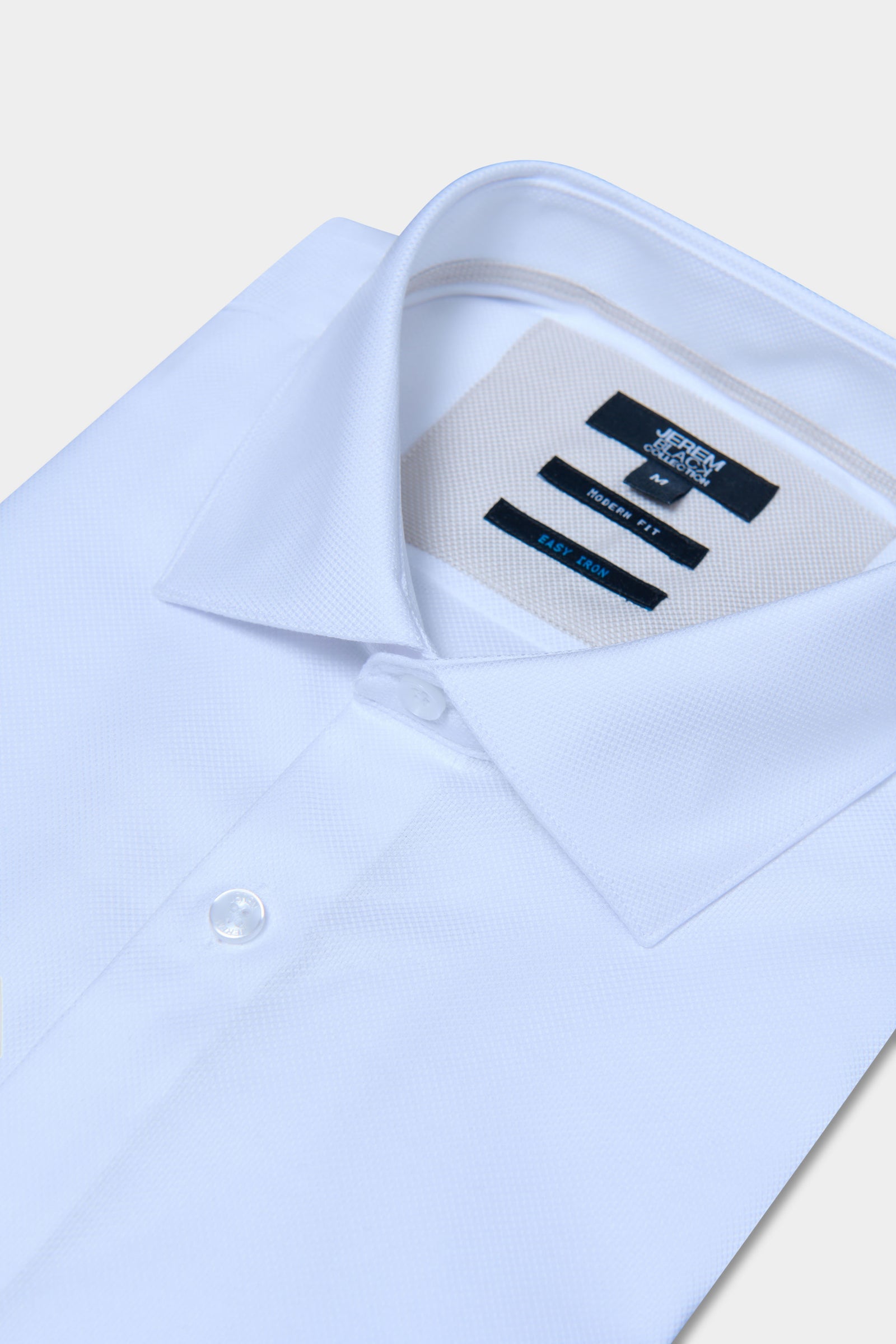 Chemise en pur coton manches courtes coupe droite, Jerem
