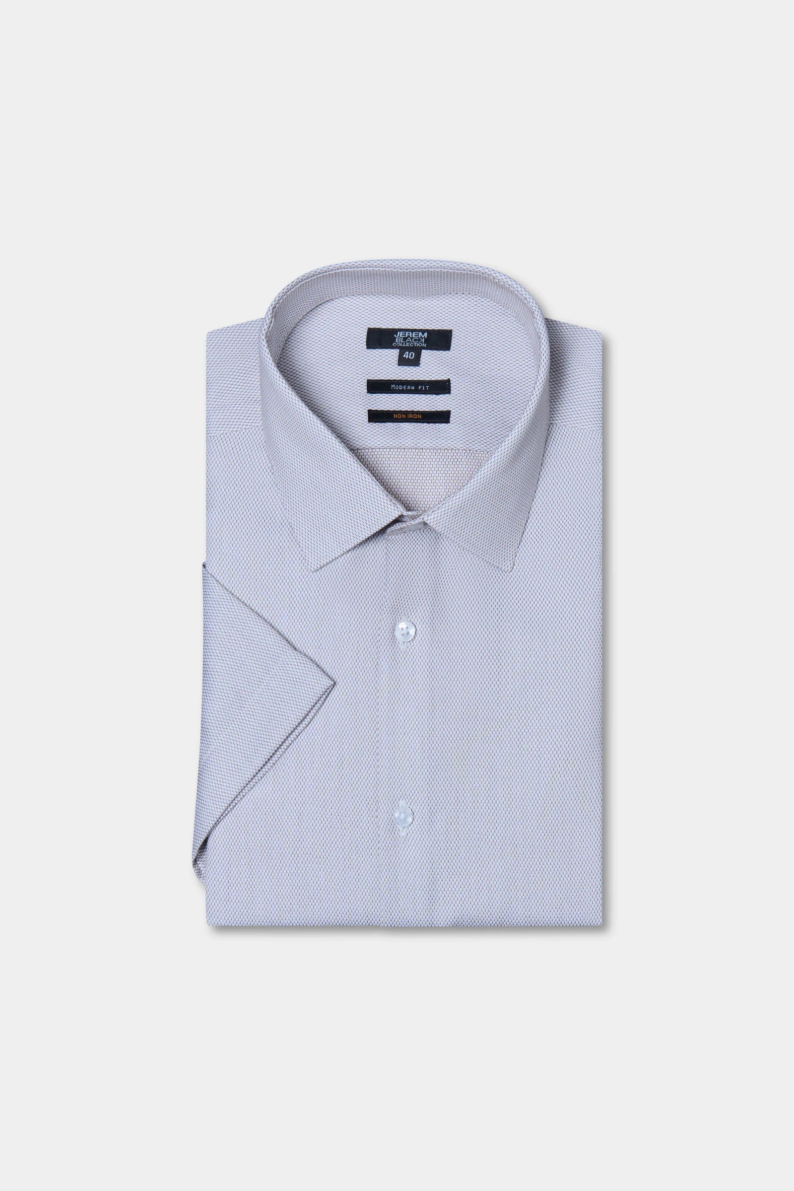 Chemise manches courtes sans repassage coupe droite Jerem, col classique, manches courtes, coupe droite