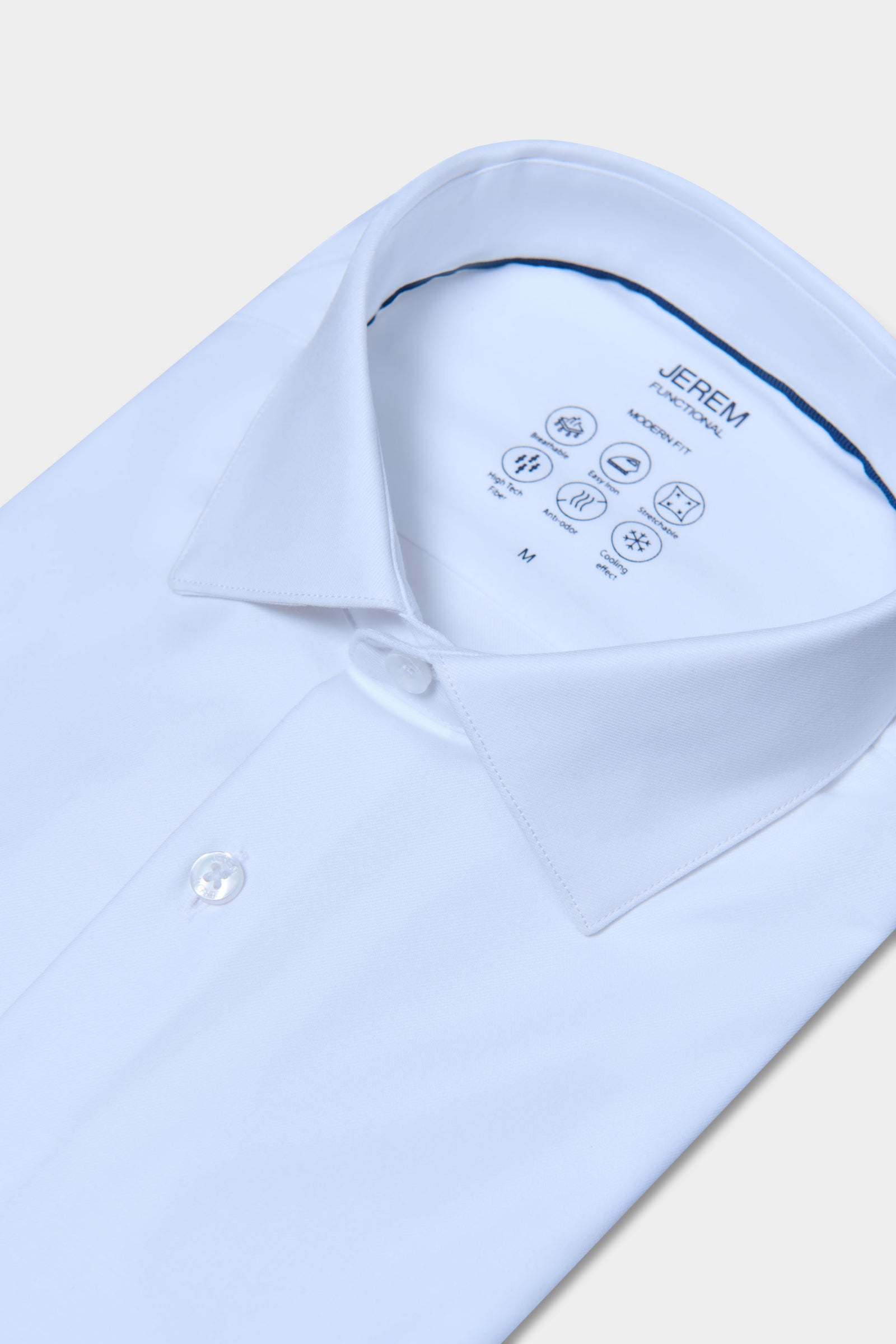 Chemise, tissu COOLMAX® manches courtes confort et performance Jerem, manches courtes, coupe droite