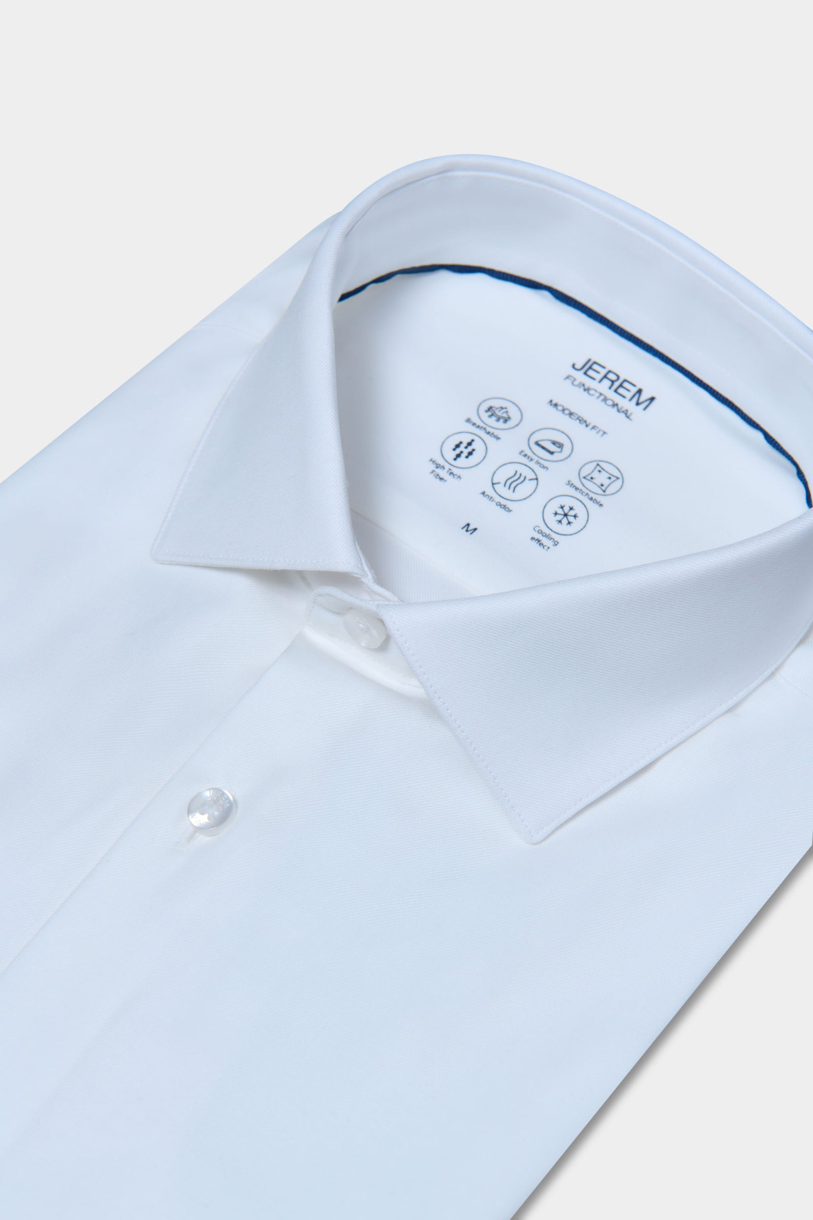 Chemise en tissu COOLMAX® manches courtes confort et performance Jerem, manches courtes, coupe droite