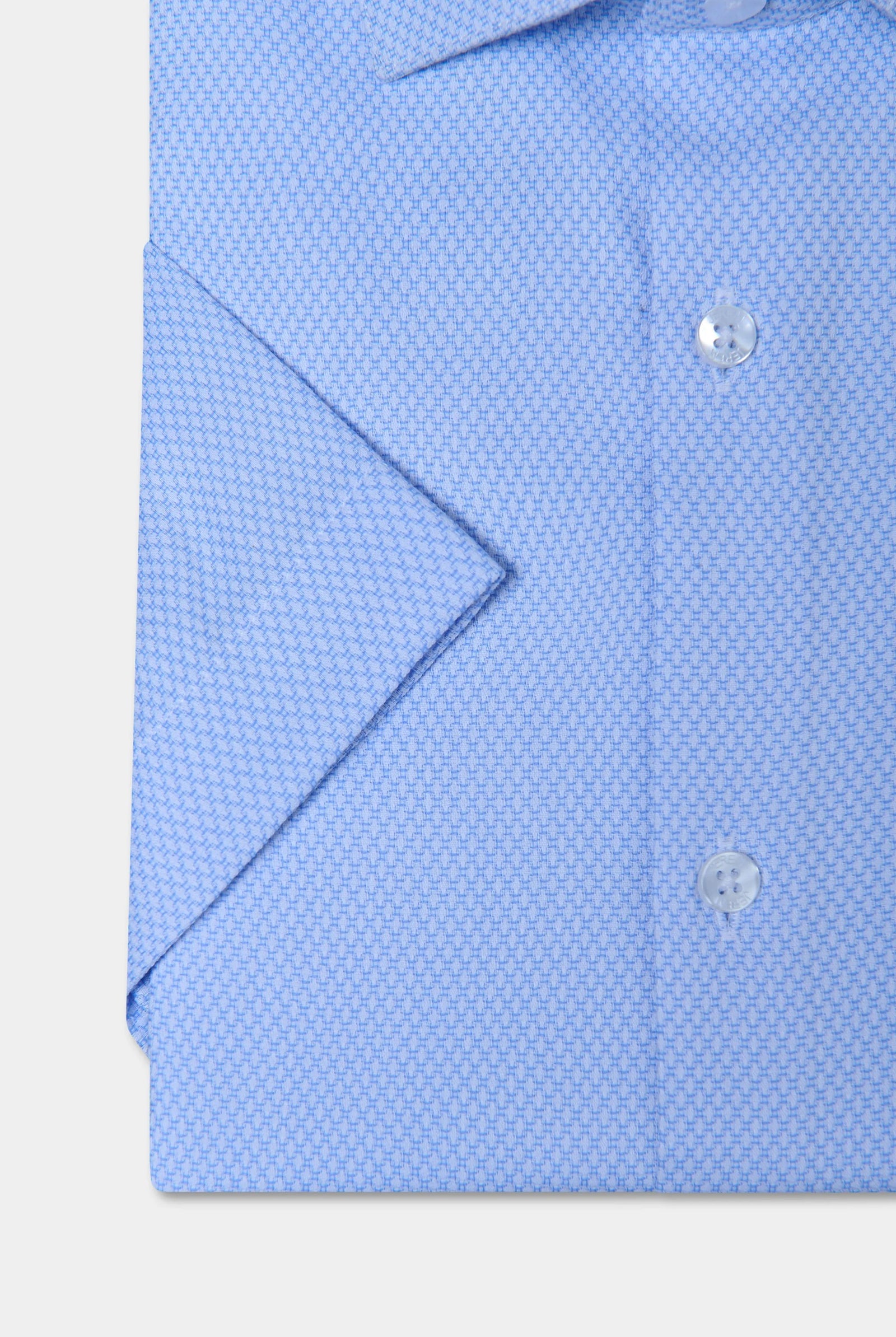 Tissu COOLMAX® manches courtes — Chemise active Jerem, coupe droite, col semi-italien