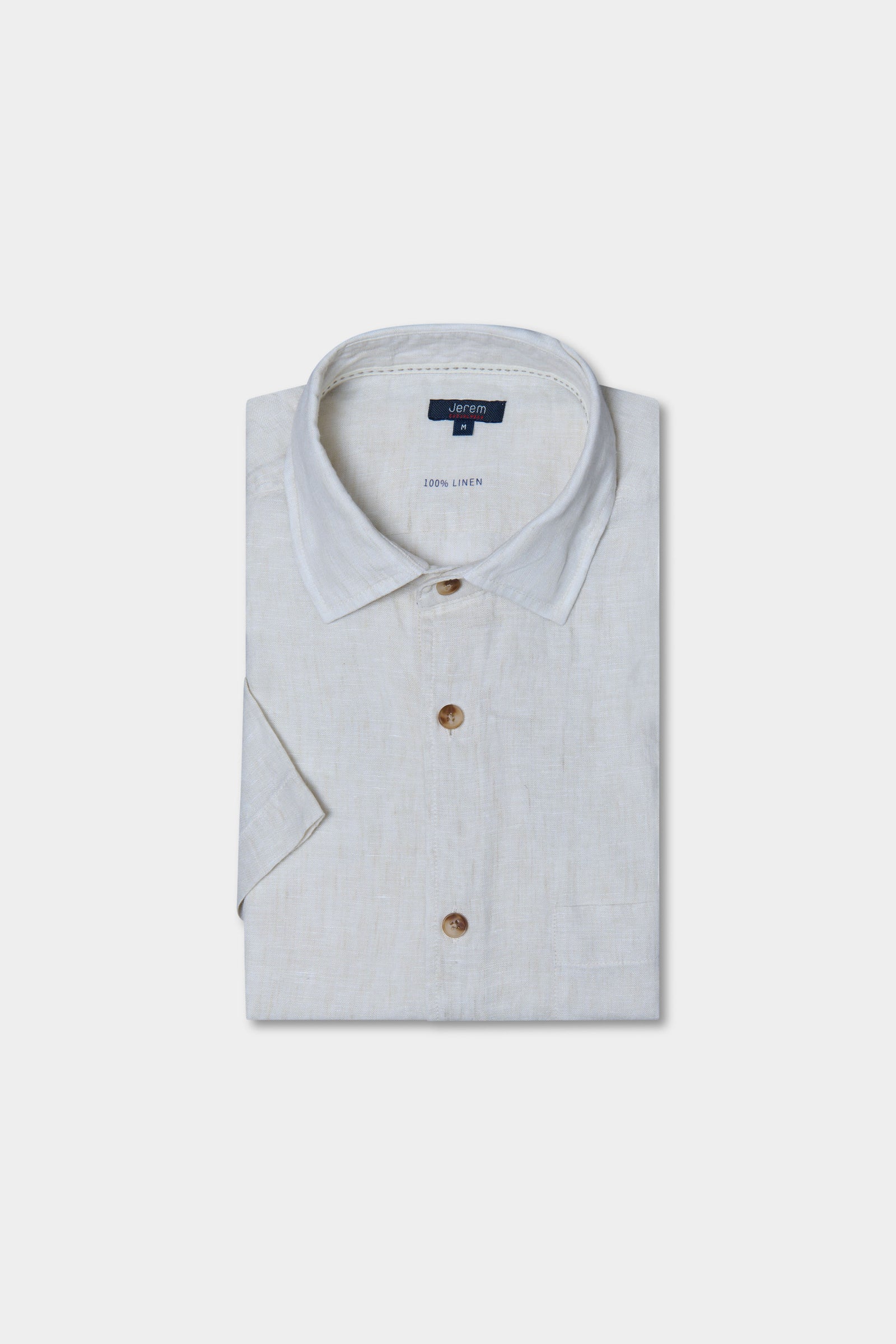 Jerem — Chemise en pur lin manches courtes