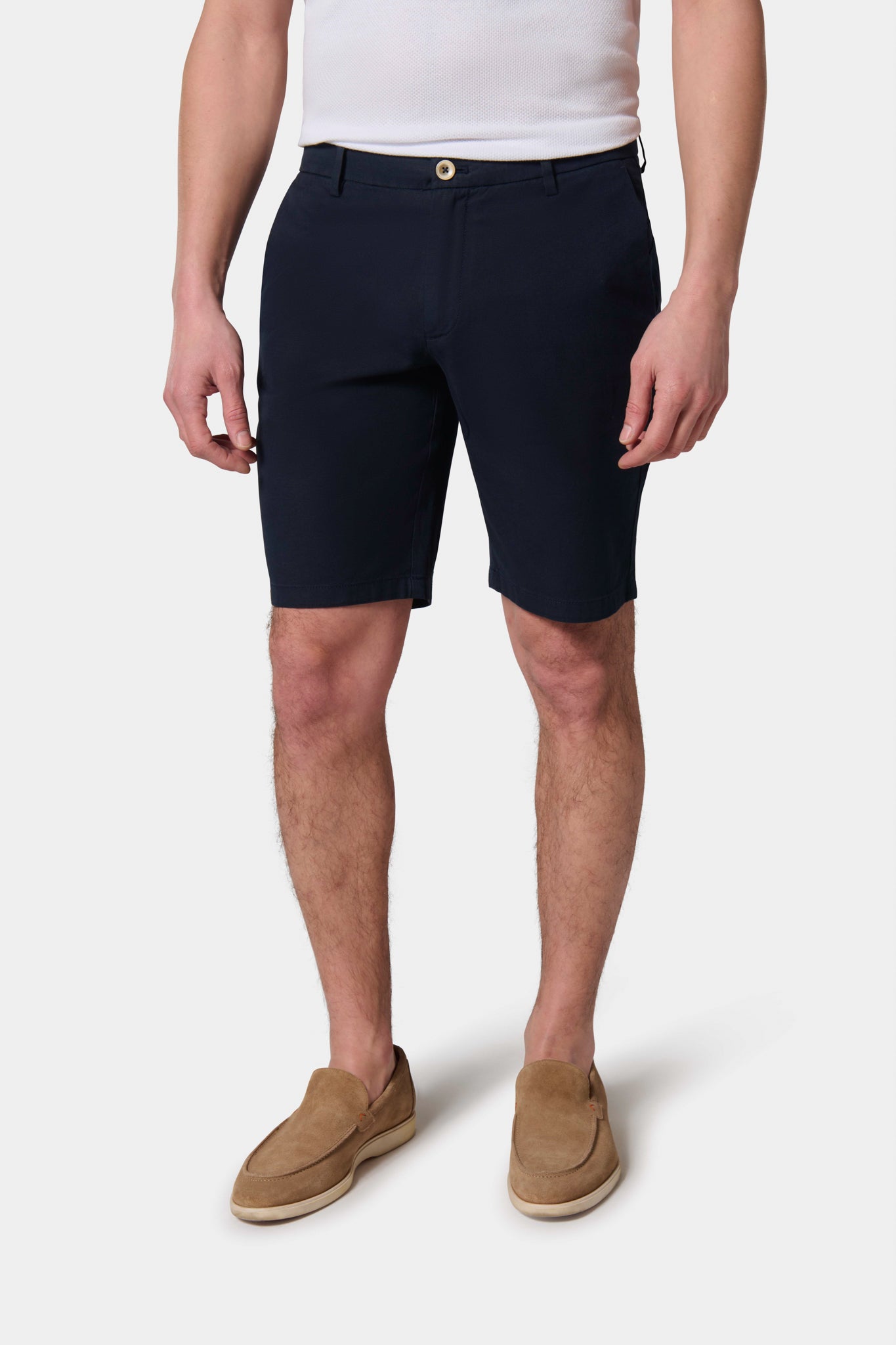 Bermuda Jerem, coupe droite, ceinture sartoriale stretch