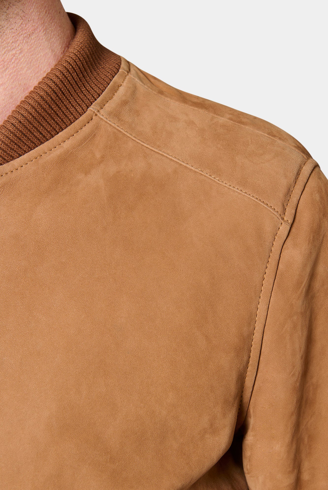 Blouson cuir Garan Jerem, coupe ajustée vue 5