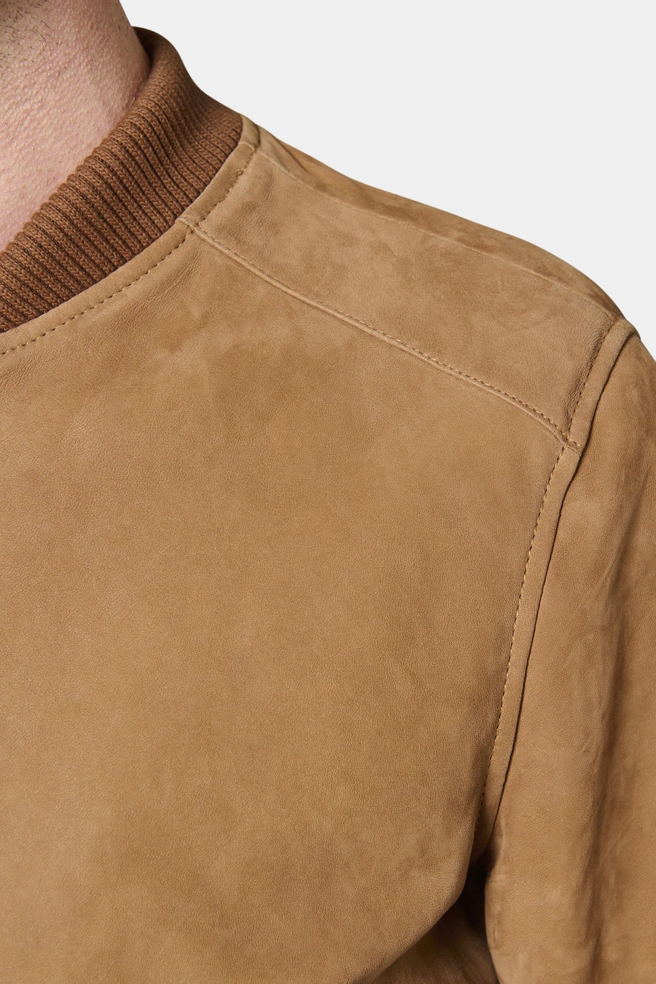 Blouson cuir Garan Jerem, coupe ajustée vue 5