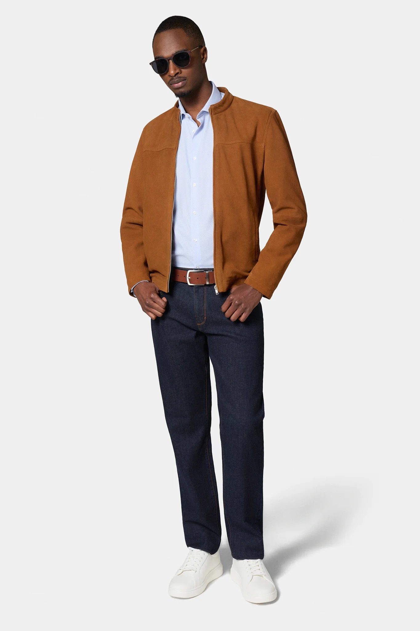 Cuir col montant — Blouson Jerem