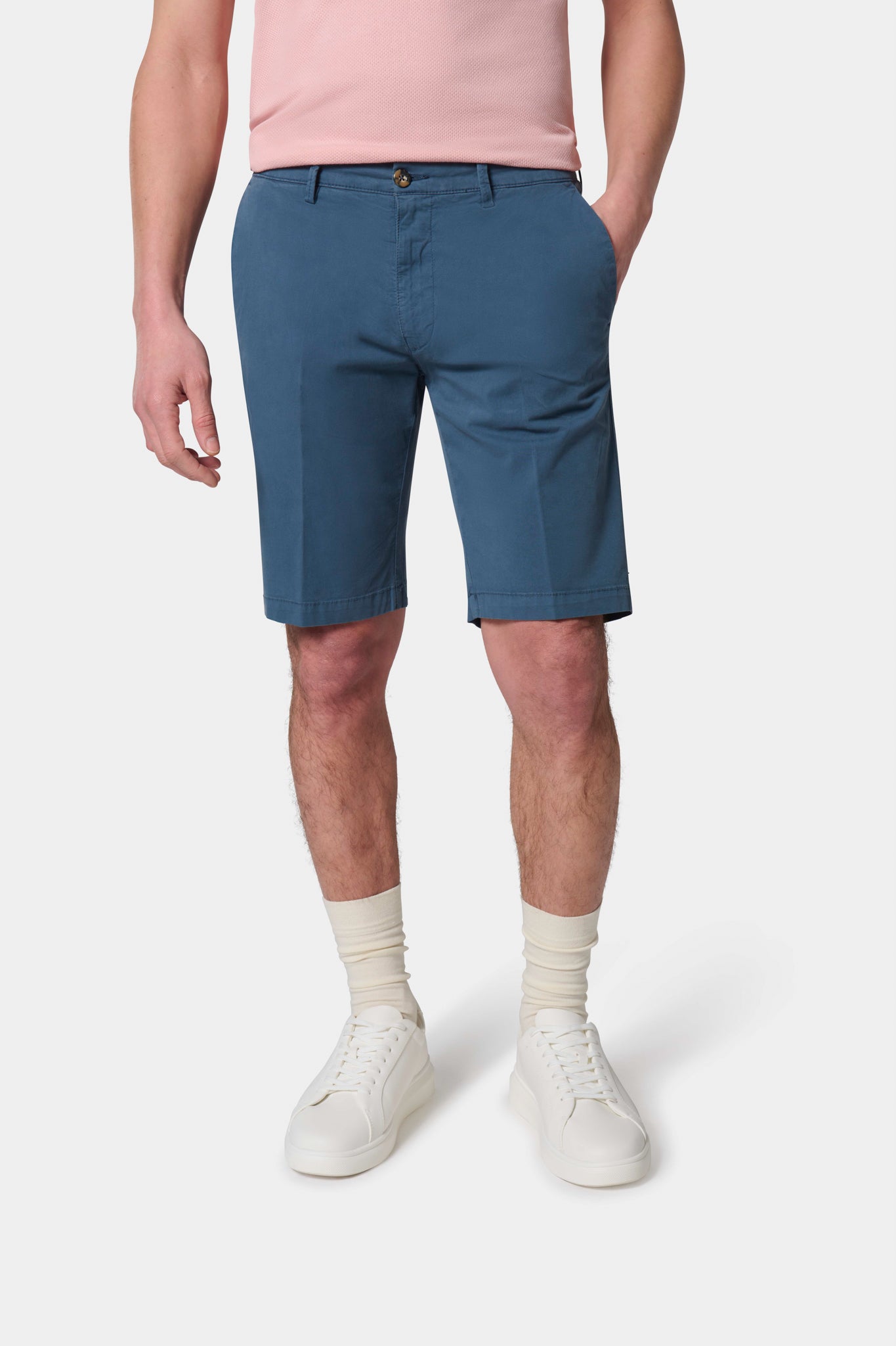 Bermudas décontracté en twill Jerem, poches italiennes