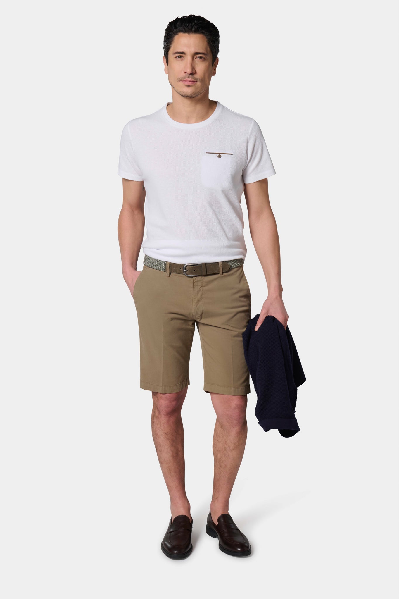 Bermudas décontracté en twill Jerem, poches italiennes vue 9