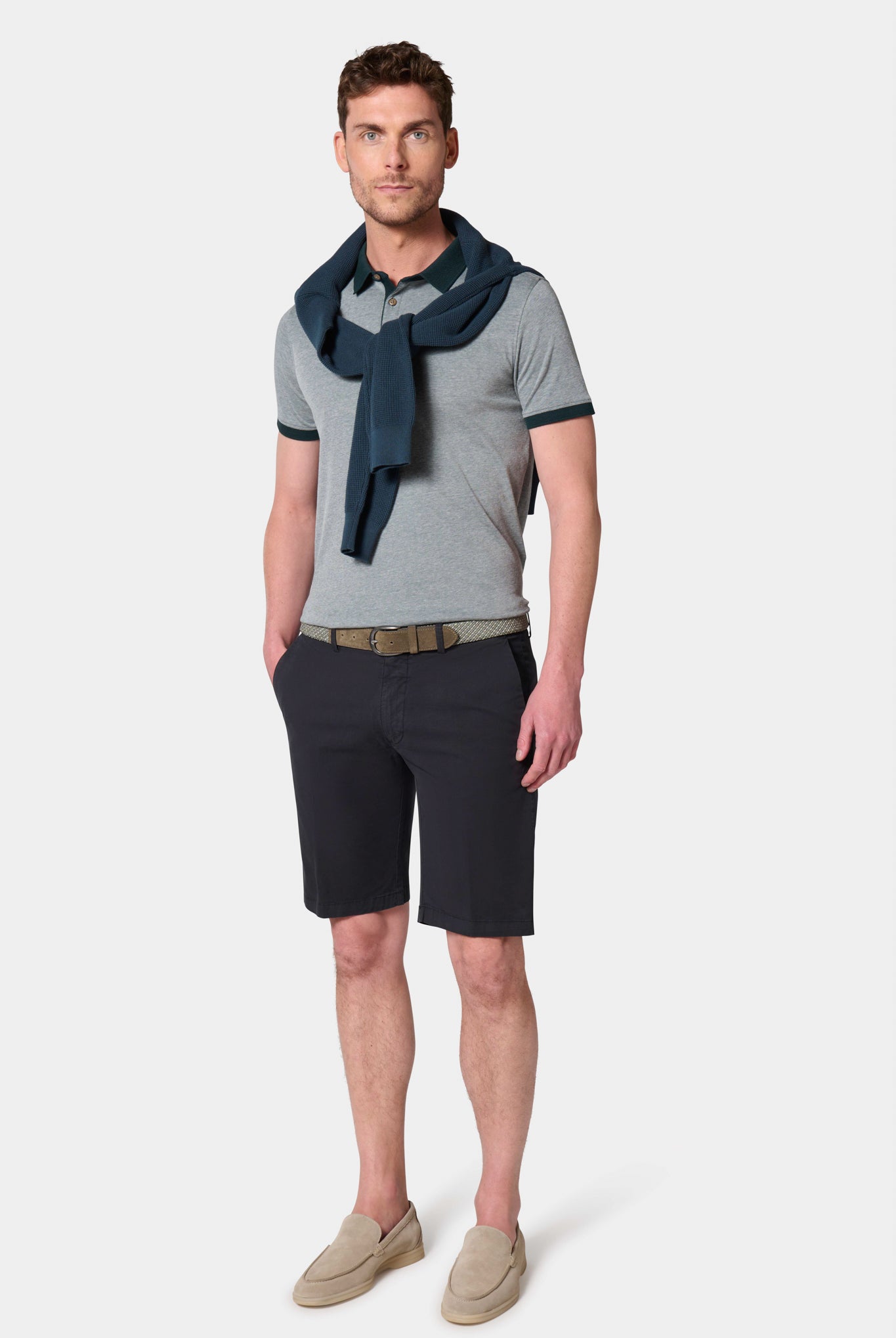 Bermudas décontracté Jerem, poches italiennes, coloris noir