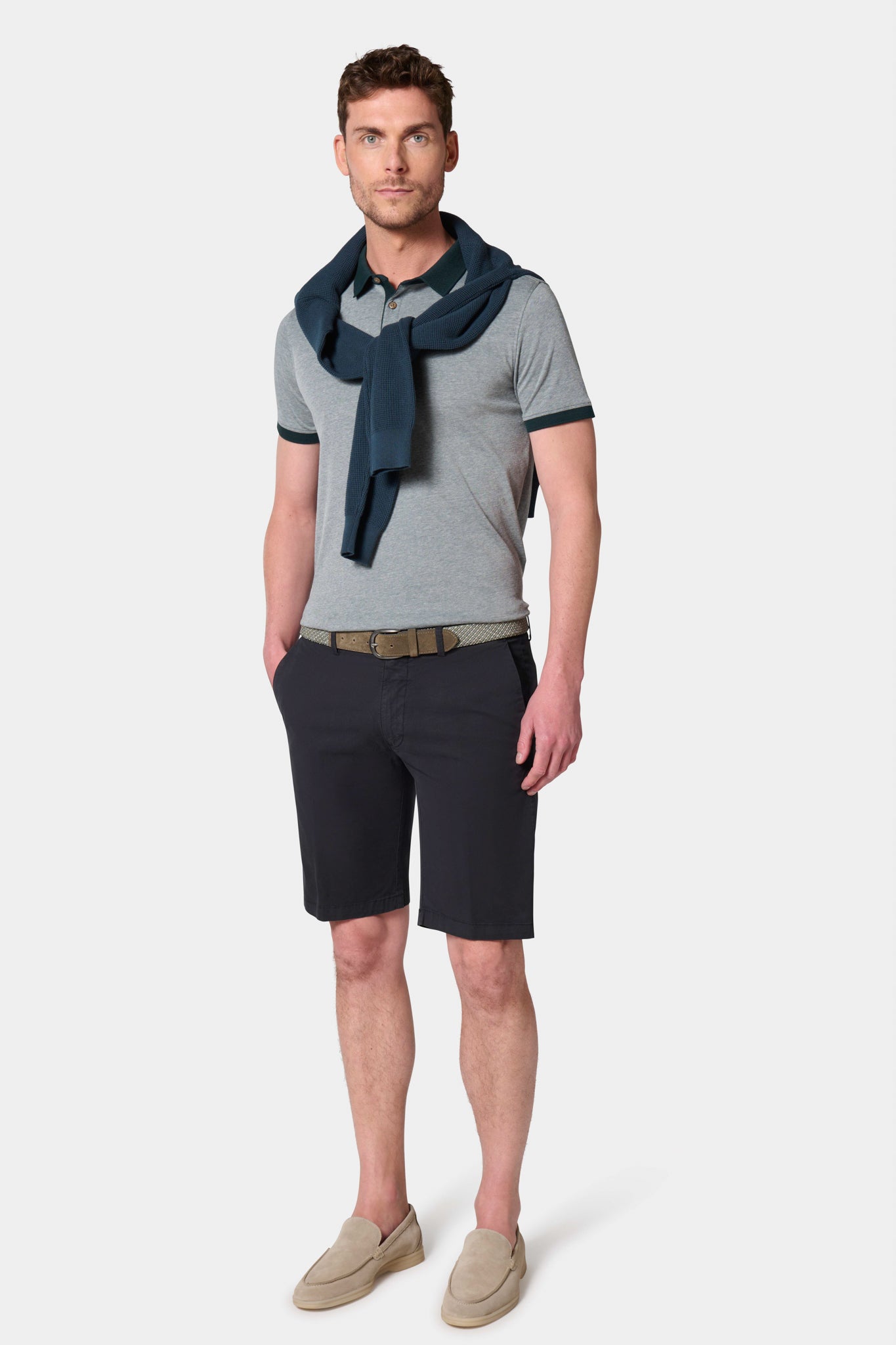 Bermudas décontracté Jerem, poches italiennes, coloris noir
