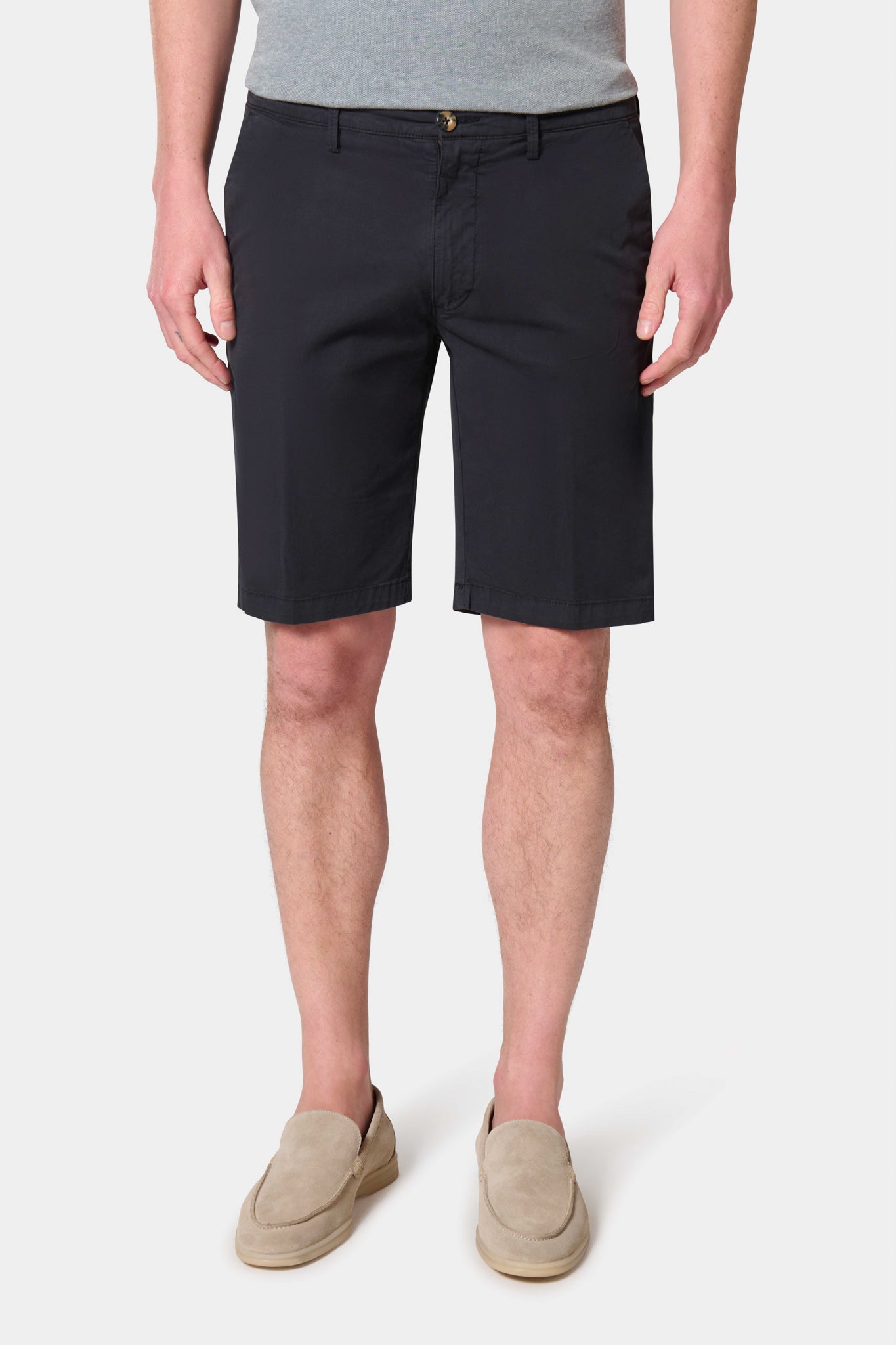 Bermudas décontracté, twill Jerem, poches italiennes, coloris noir