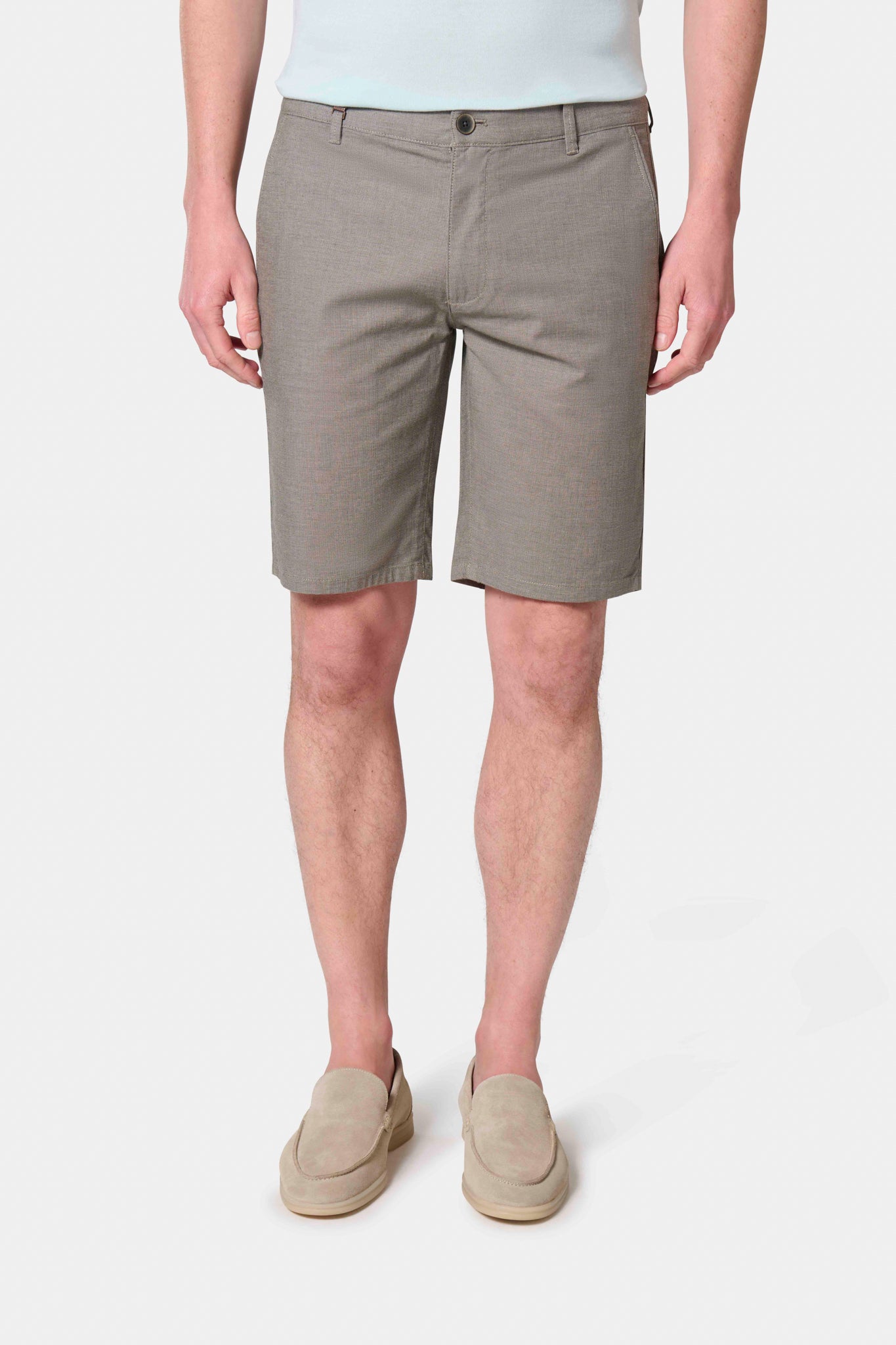 Bermuda en tissu dobby texturé, Jerem