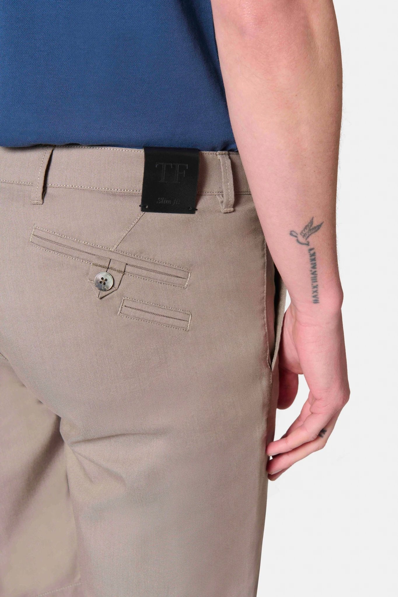 Bermuda en coton dobby stretch, Jerem