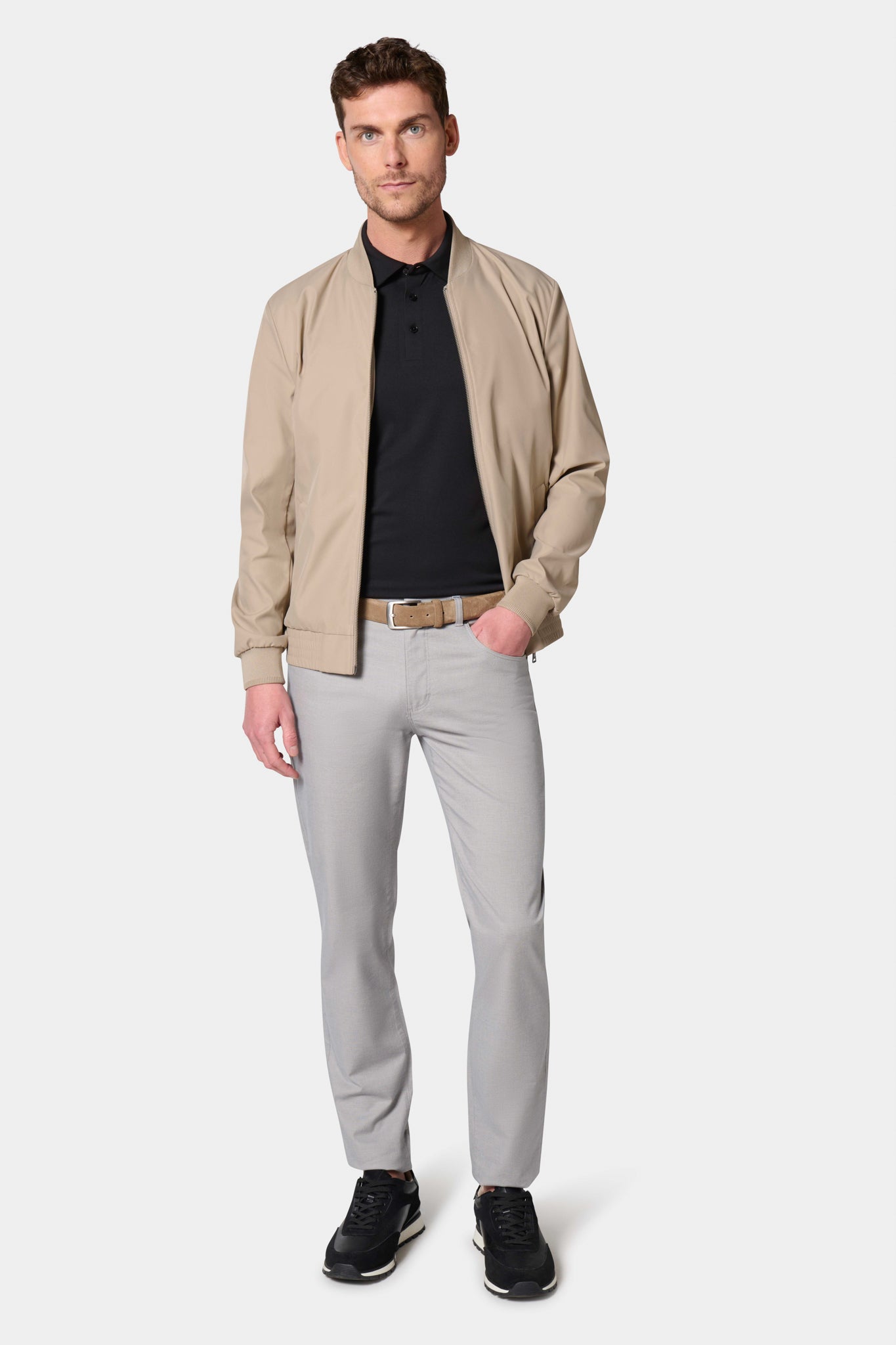 Pantalon 5 poches Jerem, poches plaquées surpiquées