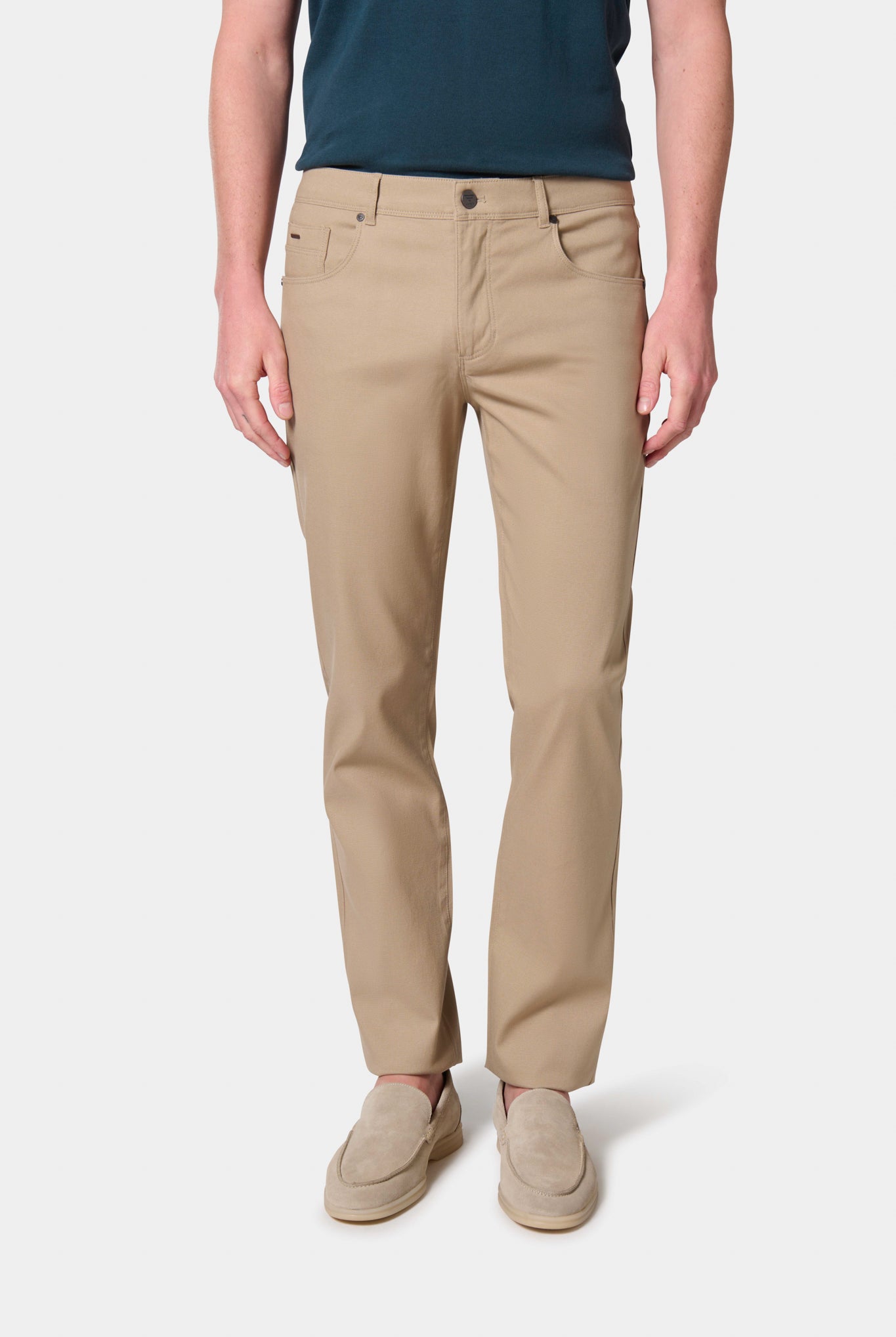 Dobby — Pantalon 5 poches Jerem, poches plaquées surpiquées