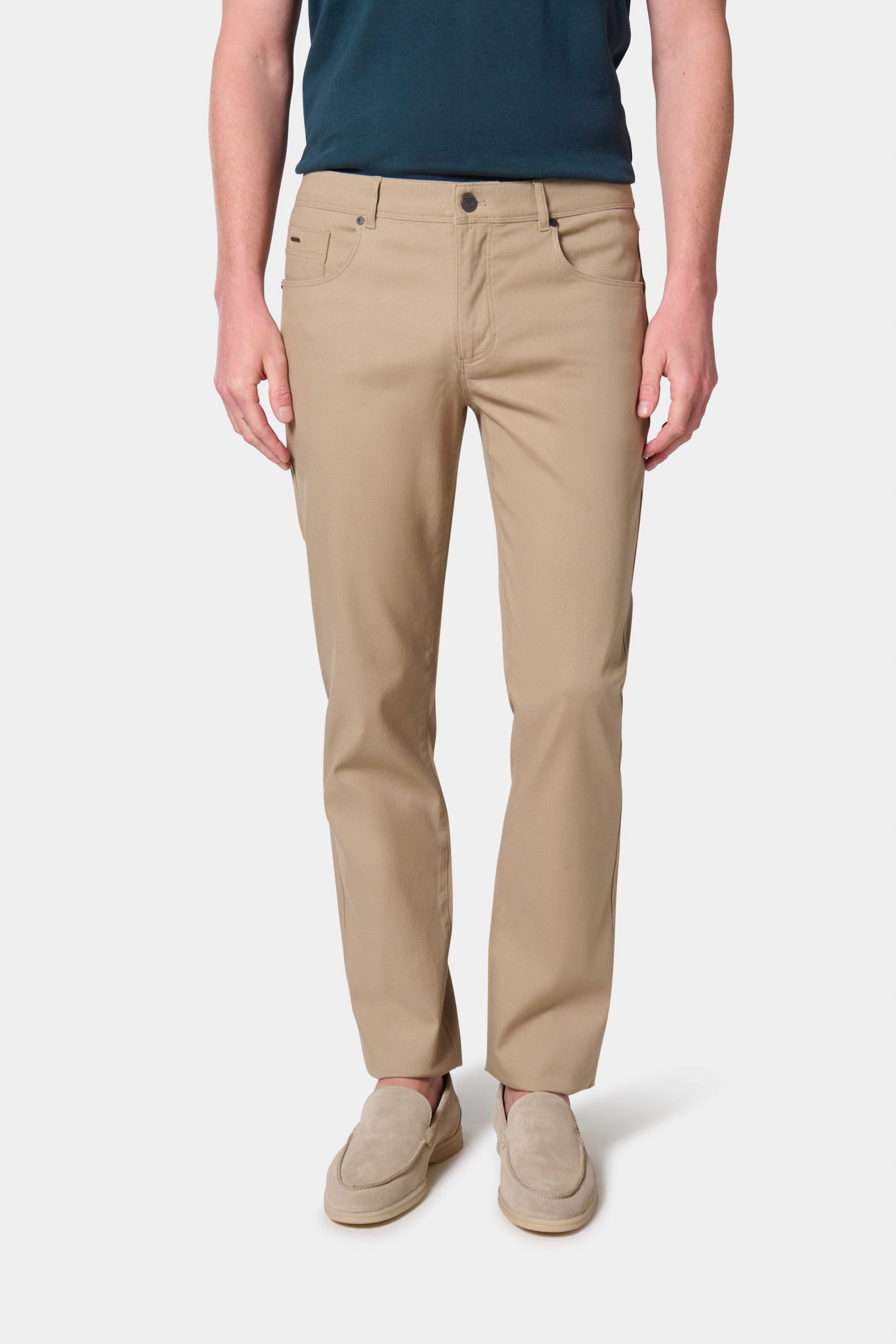 Dobby — Pantalon 5 poches Jerem, poches plaquées surpiquées