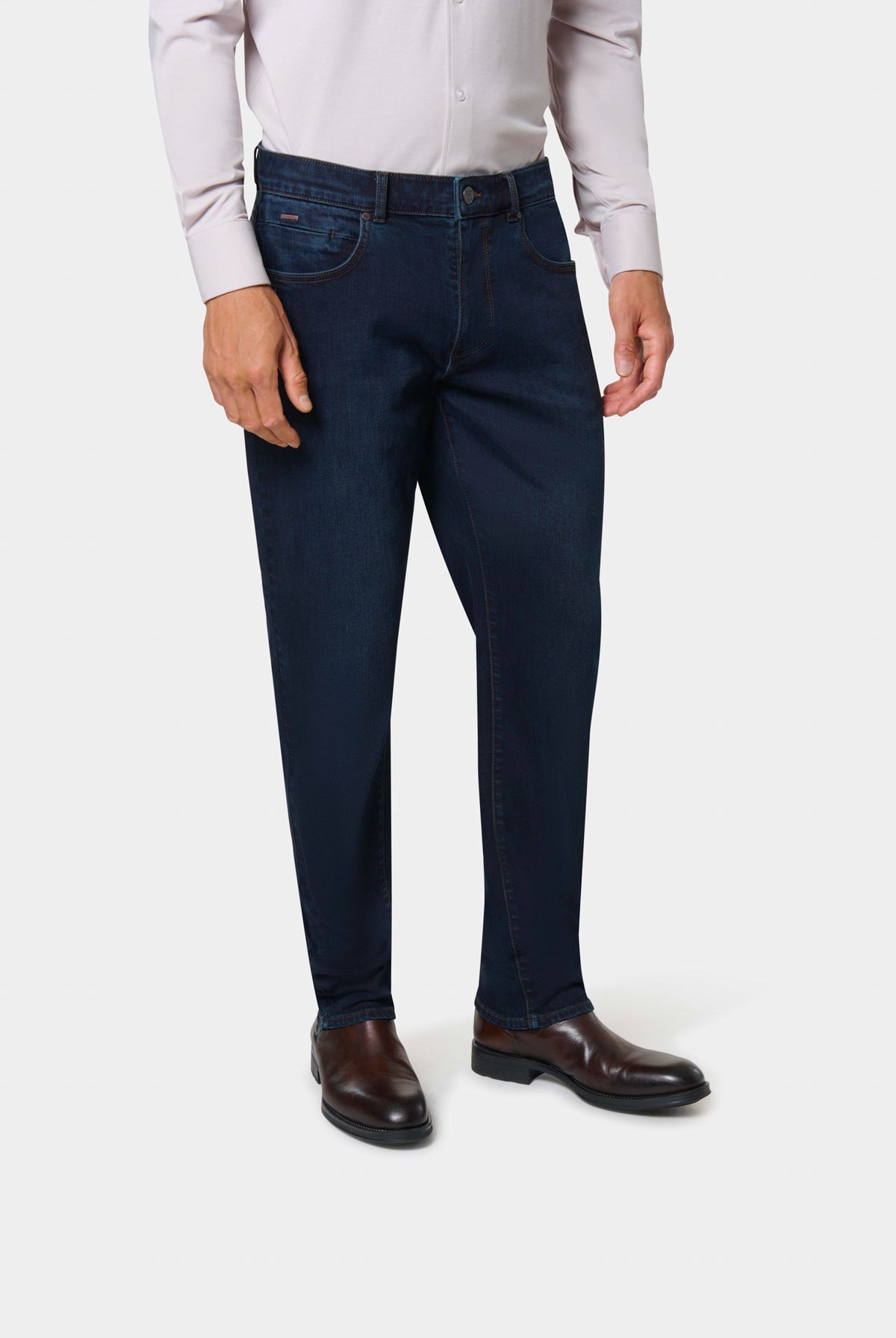 Jean droit en denim stretch Jerem Paris