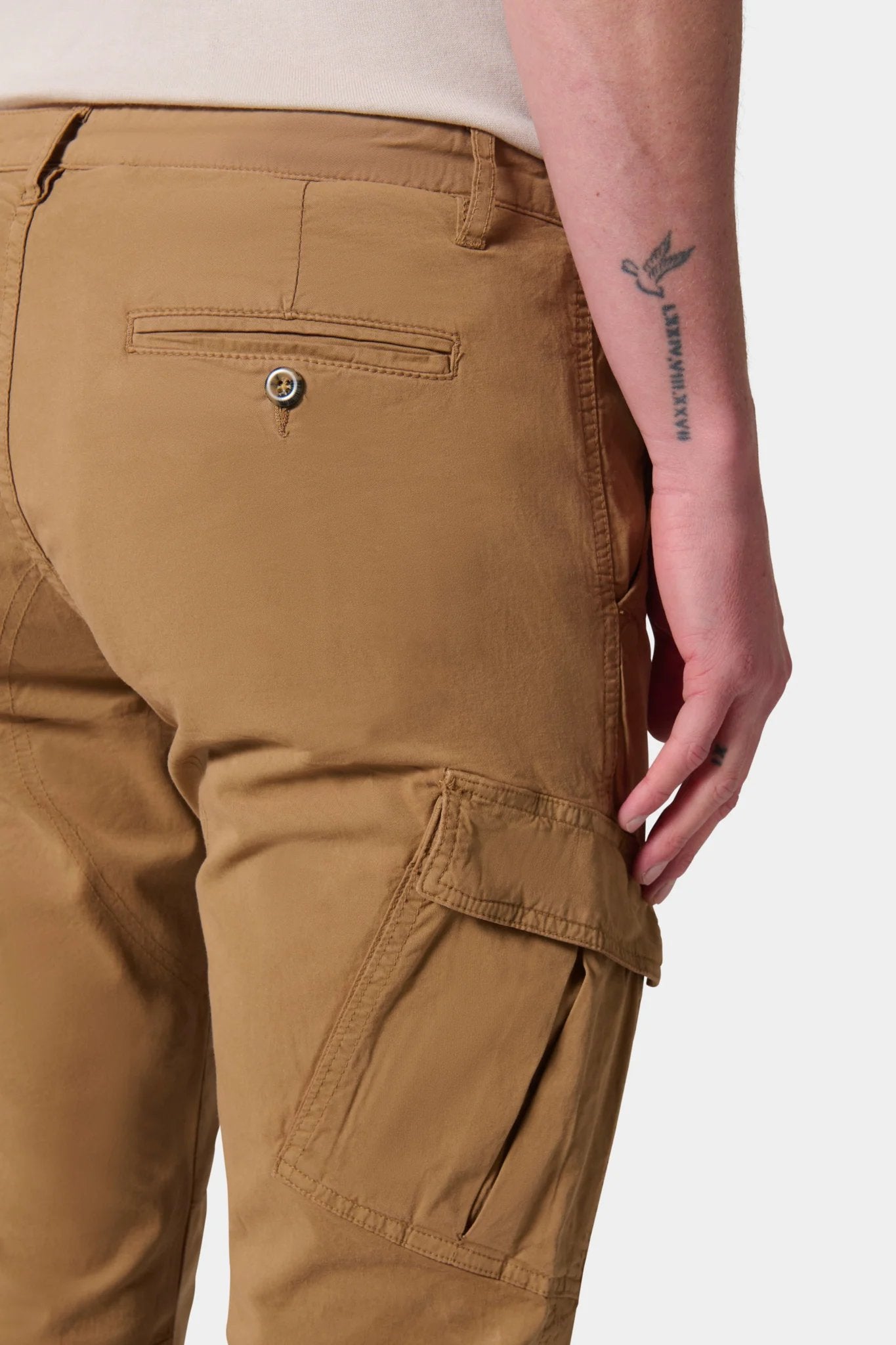 Pantalon cargo en twill Jerem, poches italiennes