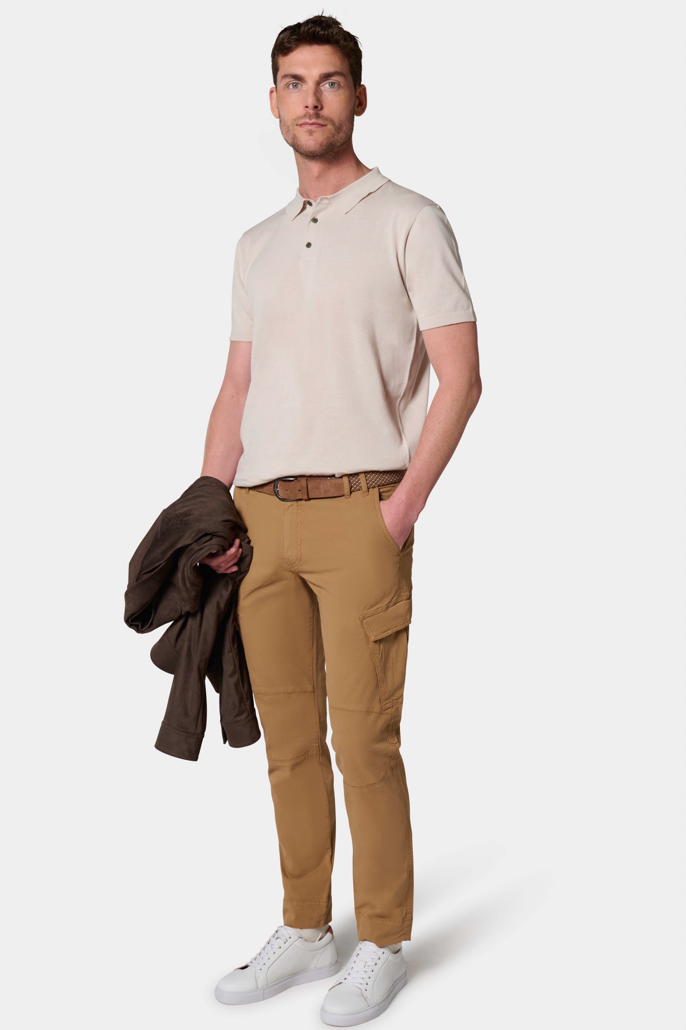 Pantalon cargo, twill Jerem, poches italiennes