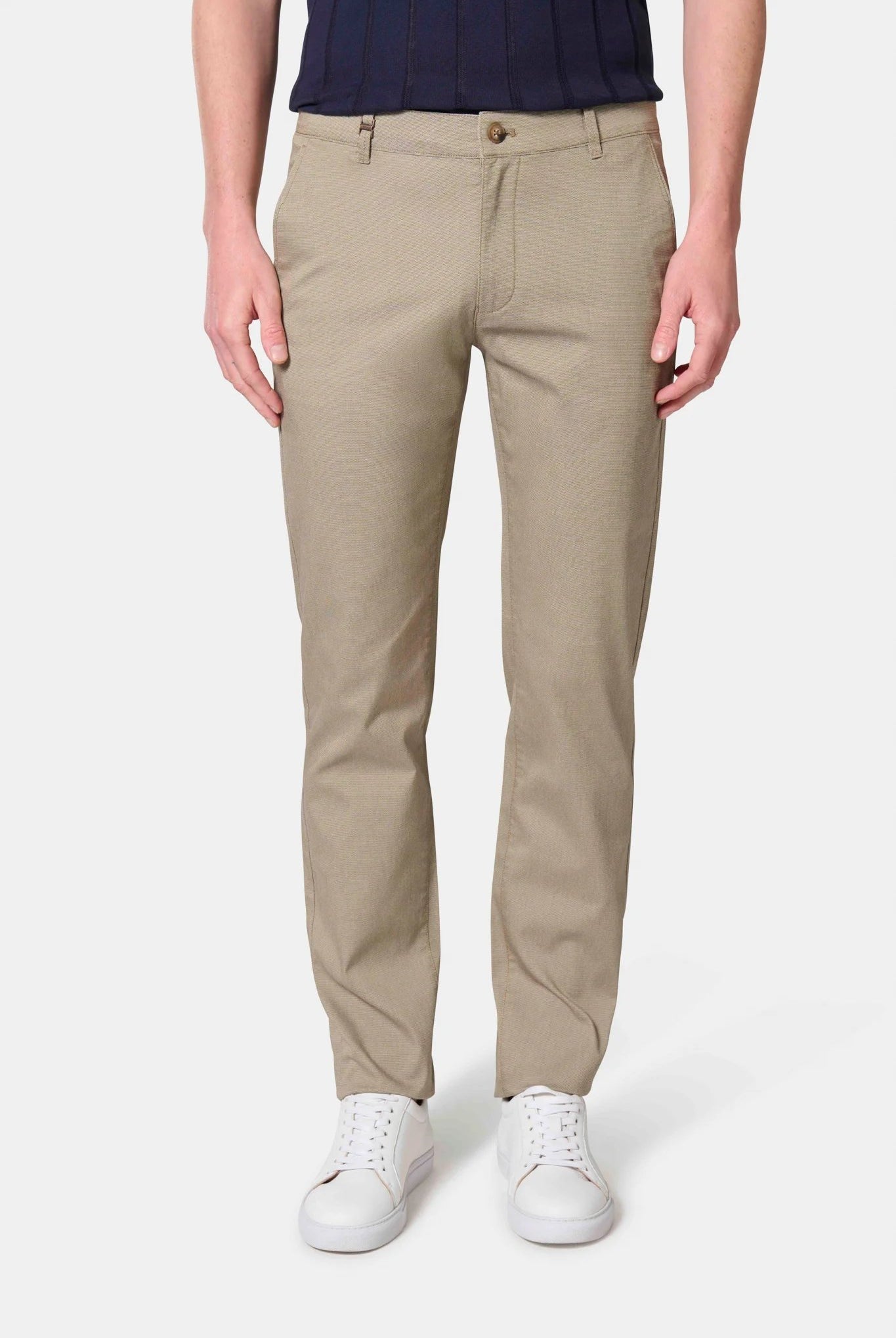 Pantalon de ville en dobby Jerem, coupe droite