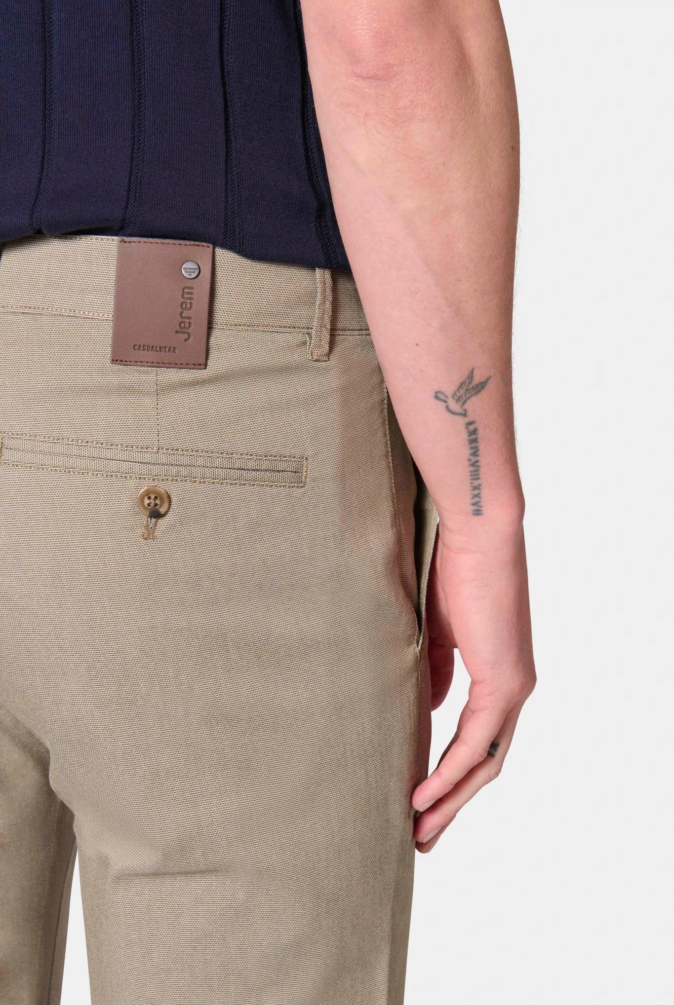 Pantalon de ville, dobby Jerem, coupe droite