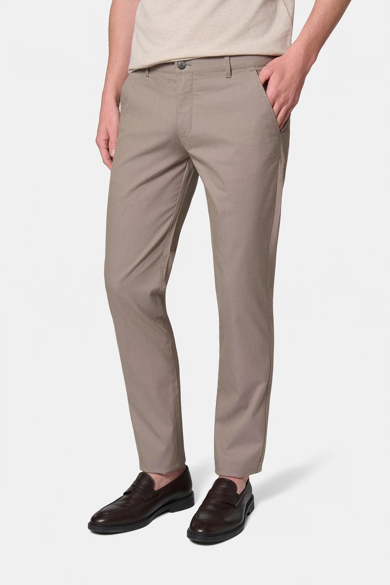Pantalon de ville en dobby Jerem