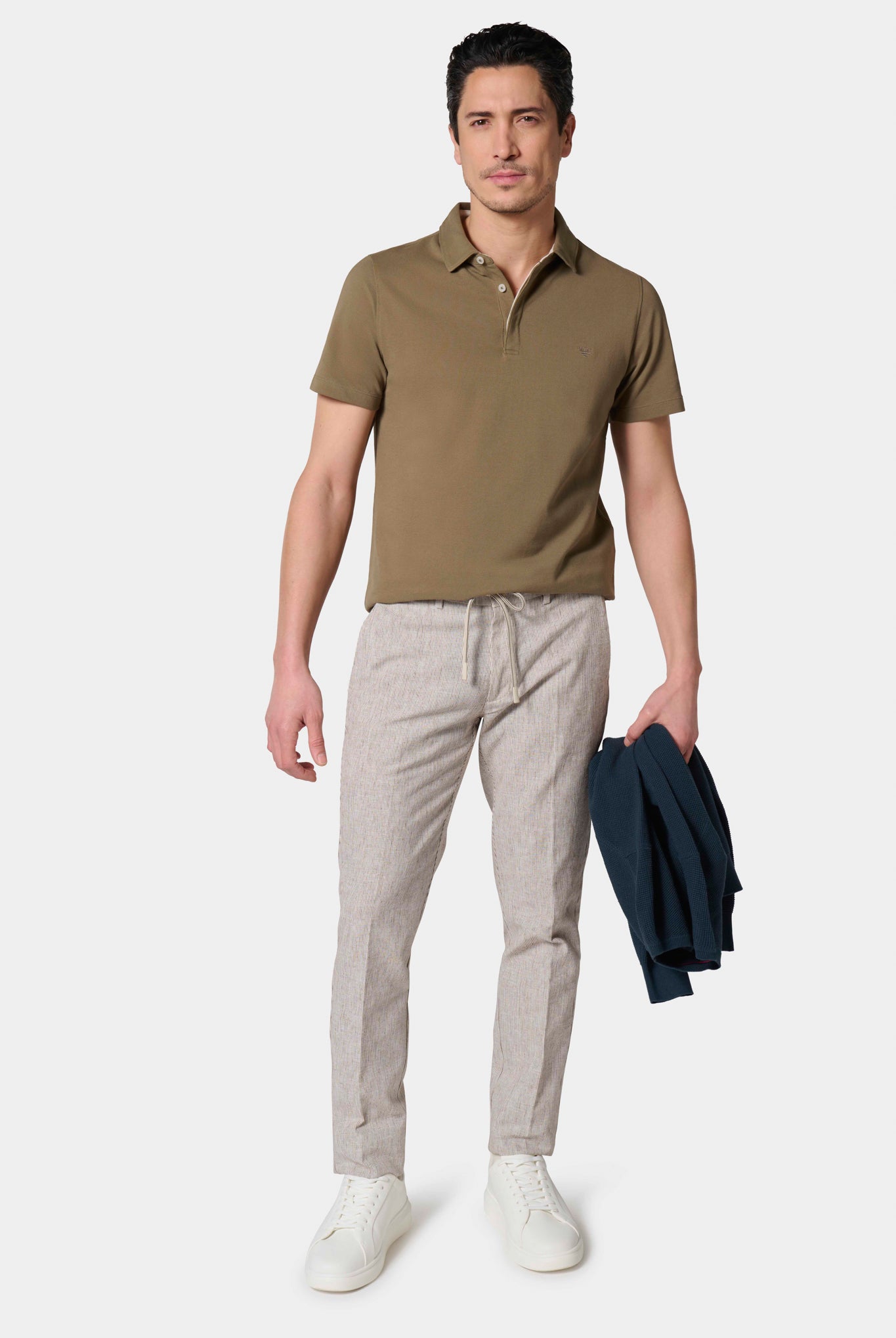 Pantalon rayé, lin-coton Jerem vue 6