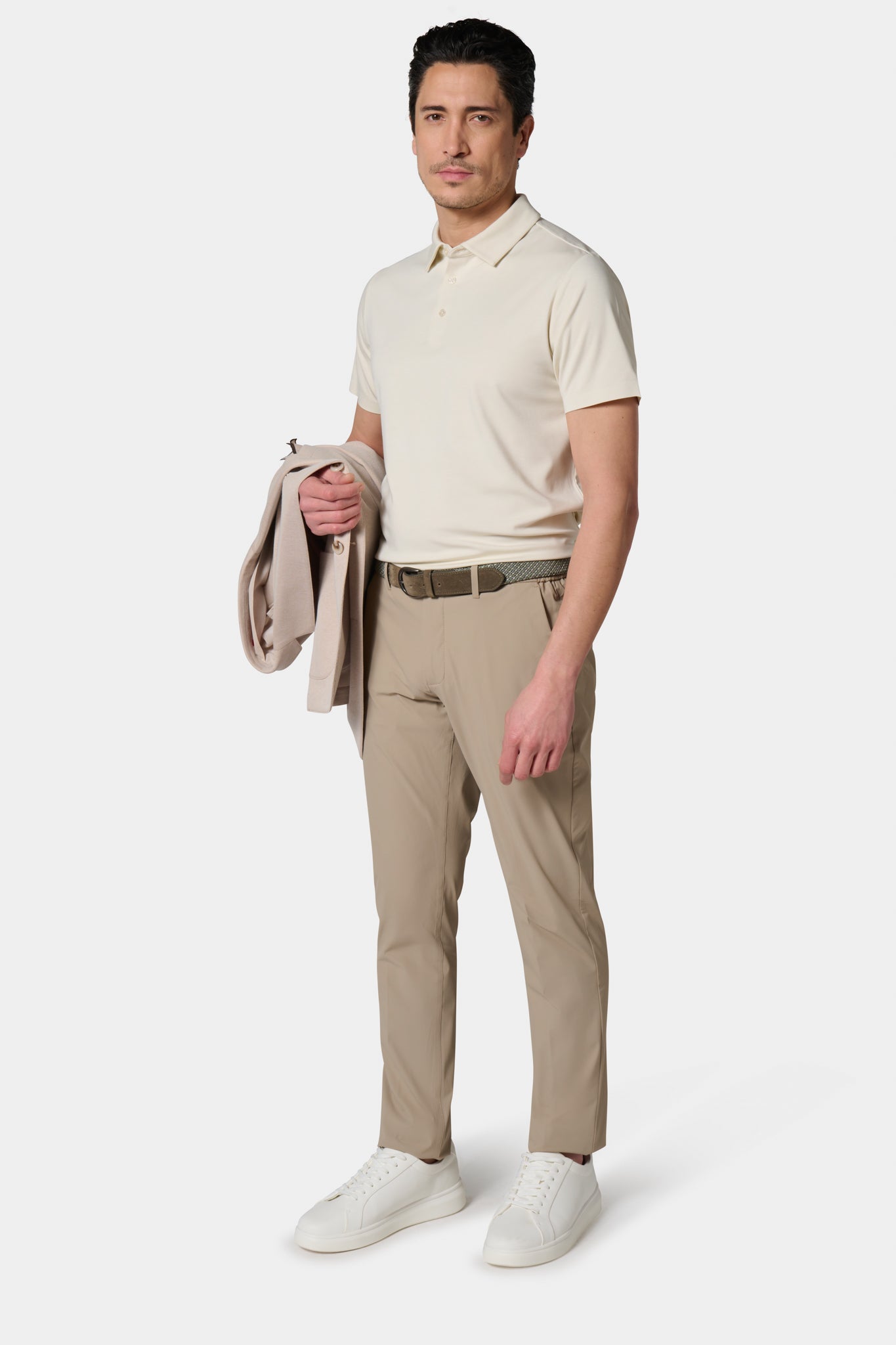 Pantalon technique coupe ajustée Jerem, poches italiennes, coupe ajustée