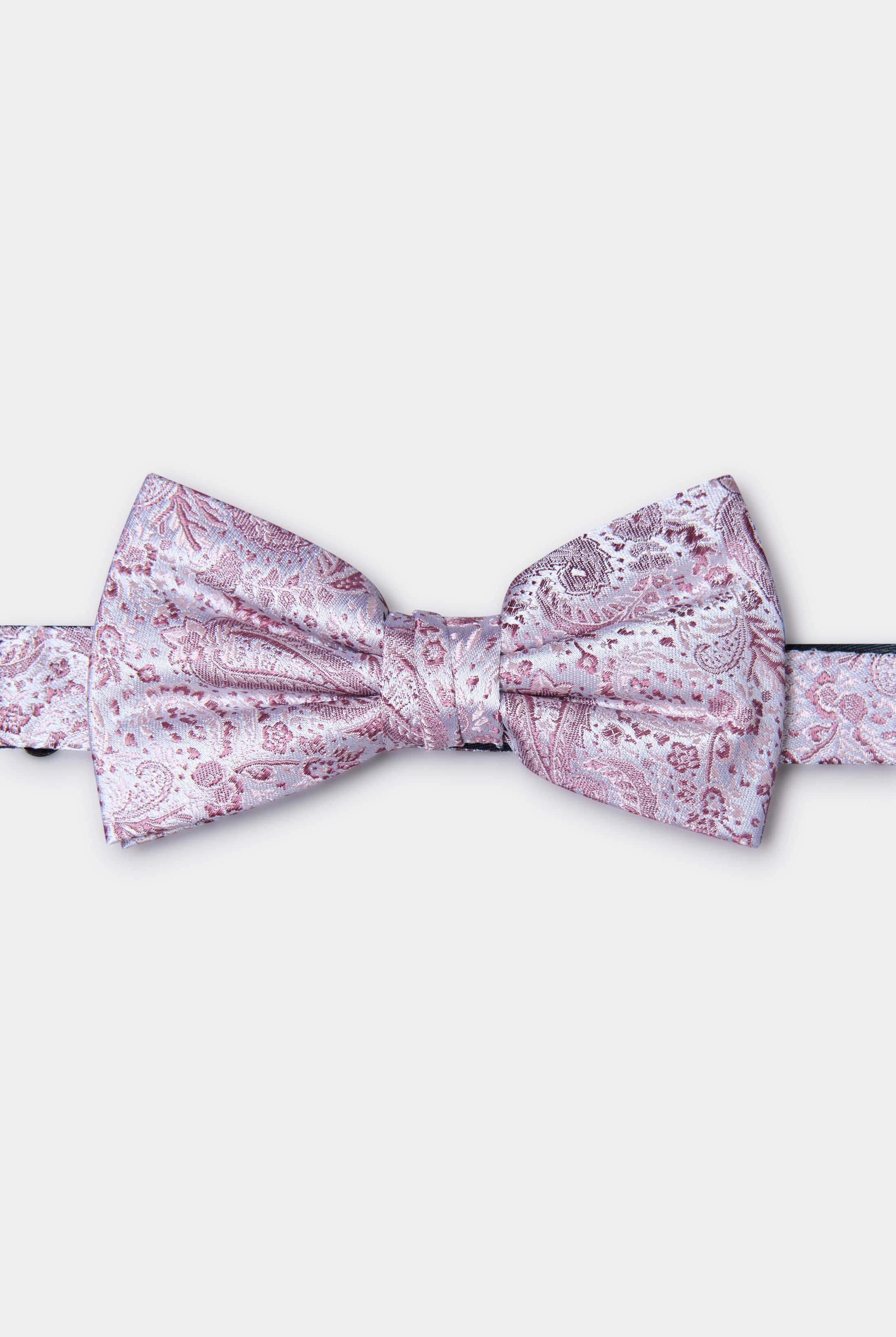 Noeud papillon à jacquard Jerem, coloris rose poudré
