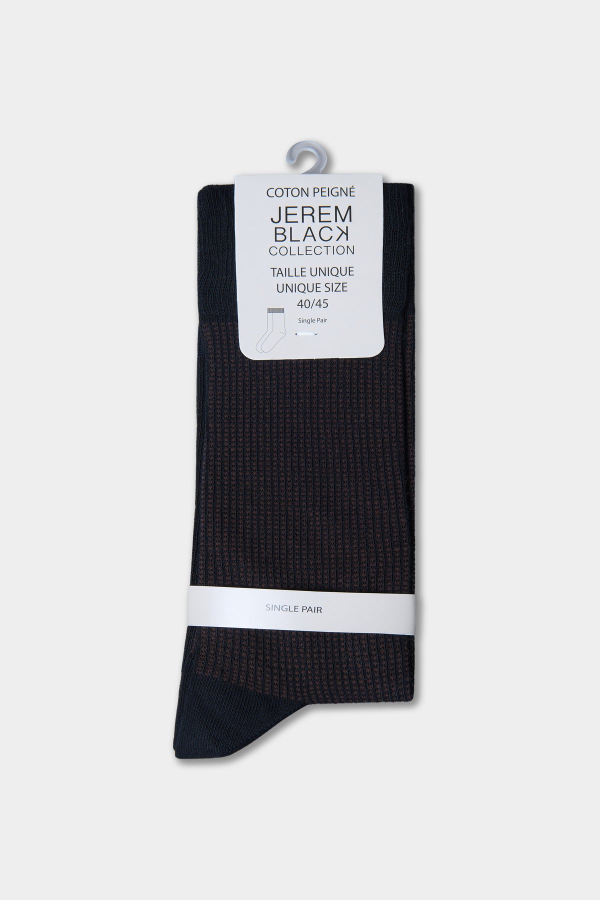 Chaussettes à rayures en coton peigné