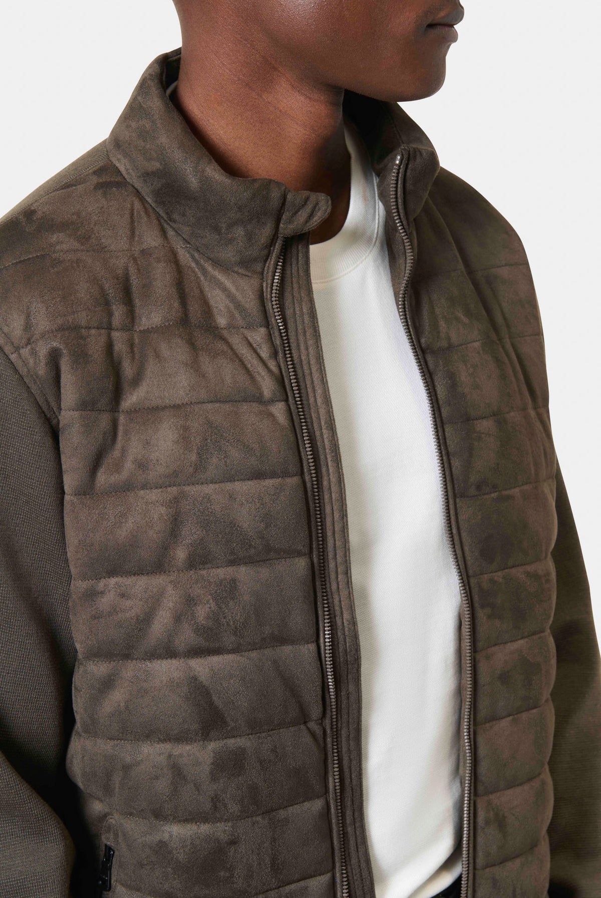 Gilet zippé matelassé — porté