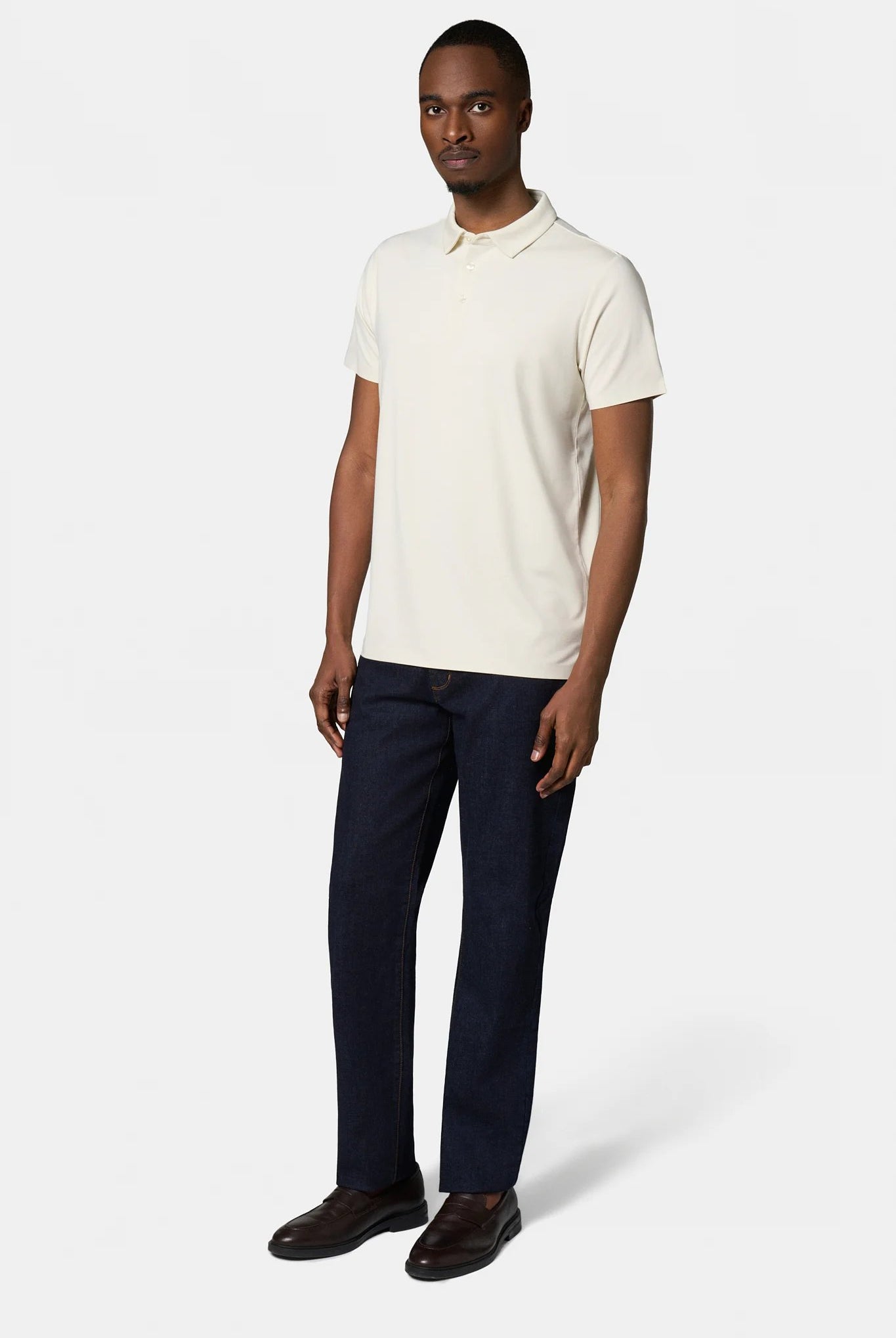Matière technique Manches courtes ligne Activewear — Polo Jerem, coupe confortable, col polo