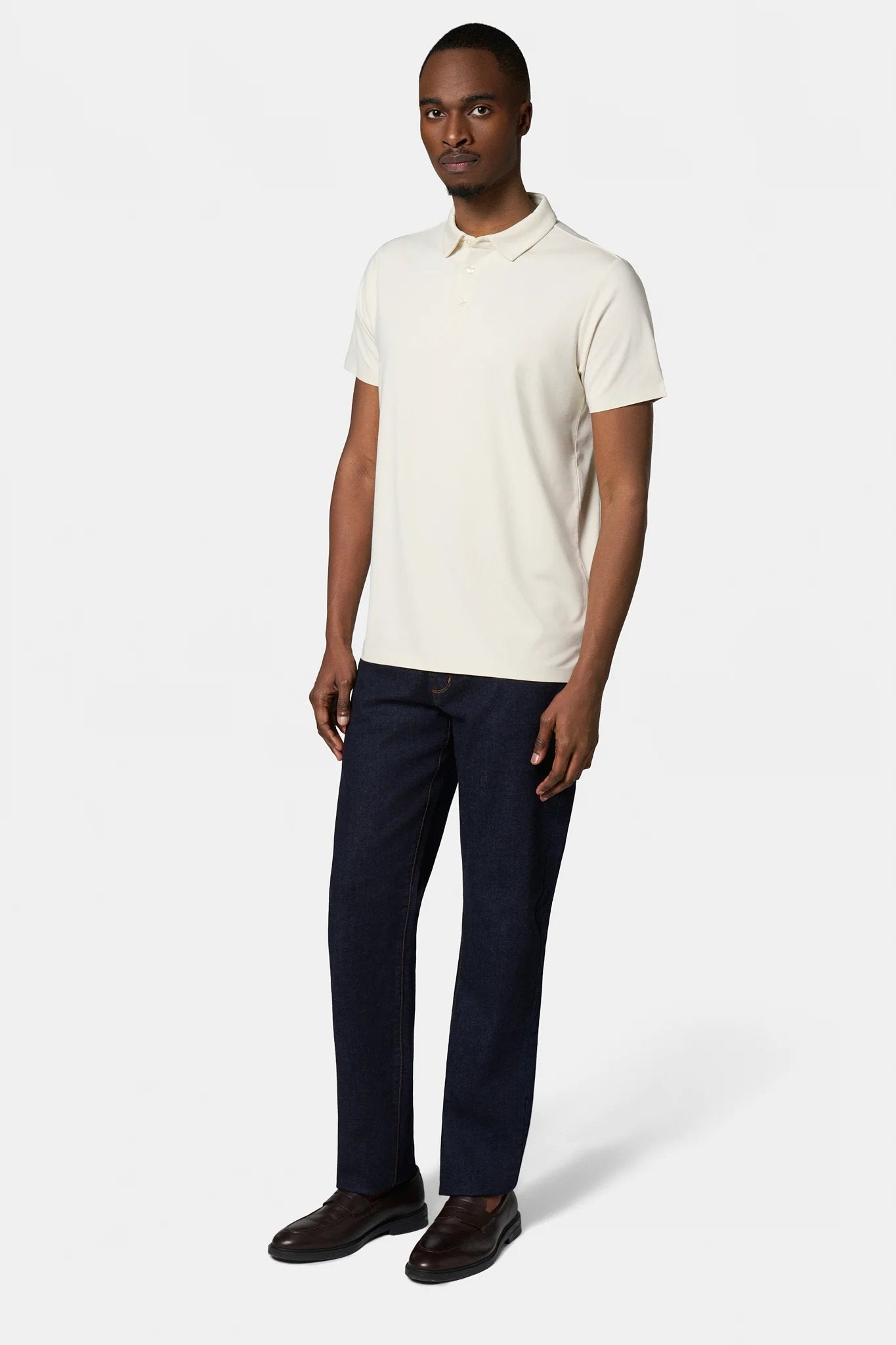 Matière technique Manches courtes ligne Activewear — Polo Jerem, coupe confortable, col polo