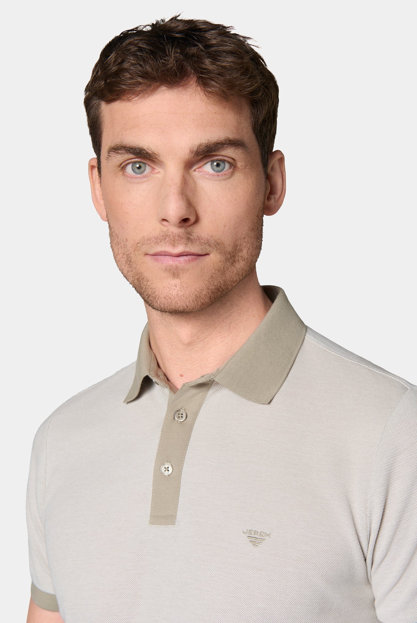 Polo, piqué de coton manches courtes Jerem, manches courtes, coupe confortable, coloris beige