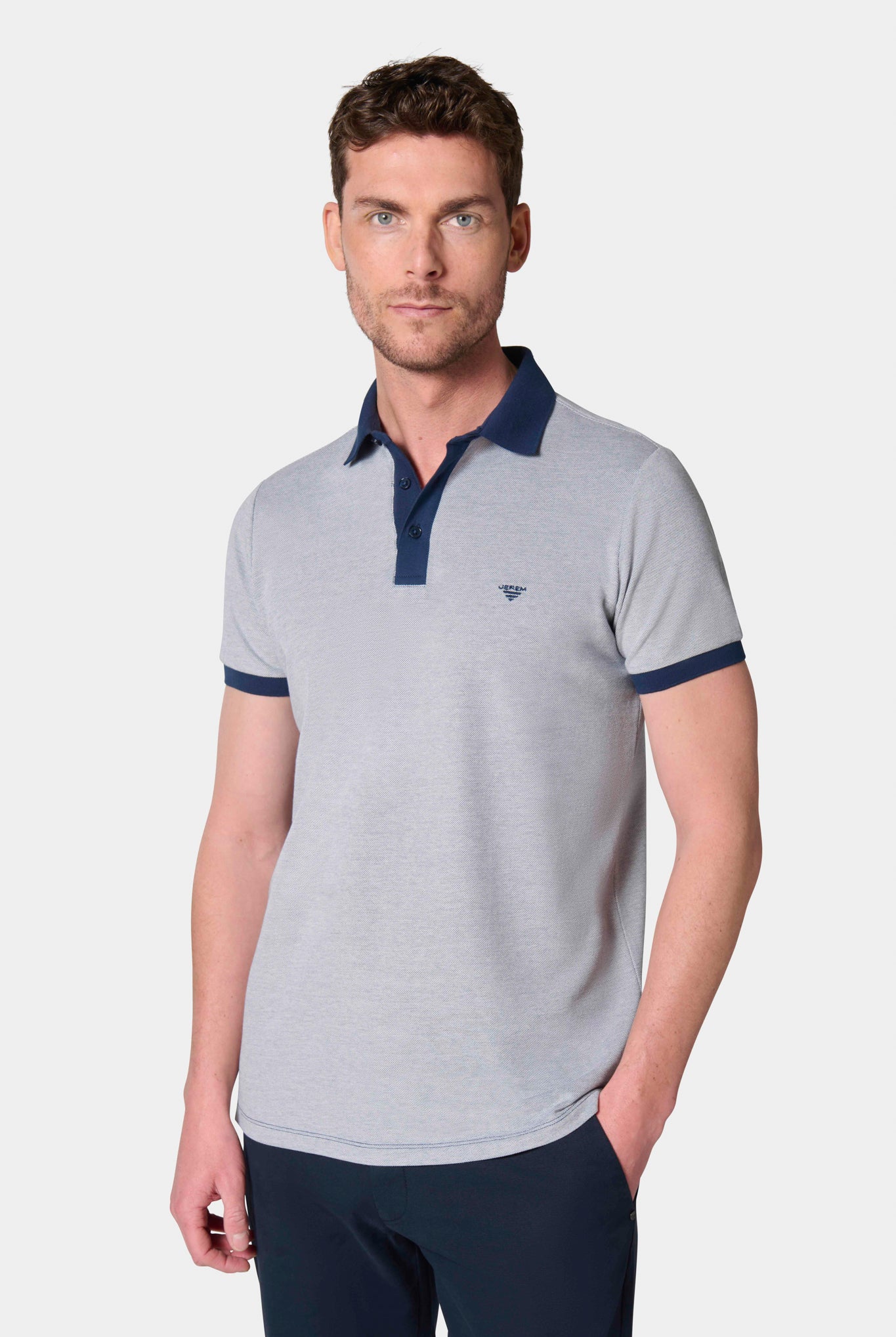 Polo Jerem, col chemise, manches courtes
