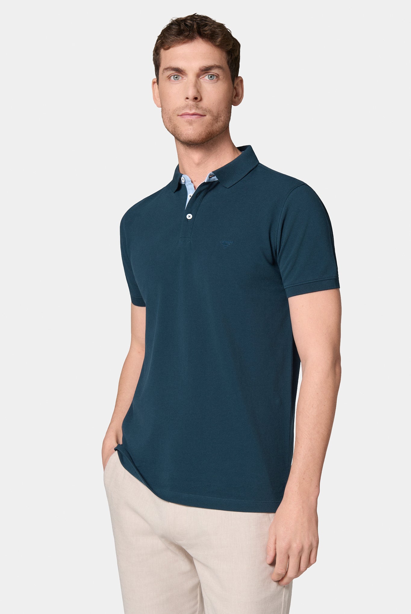 Polo manches courtes à boutons Jerem, manches courtes, coupe confortable