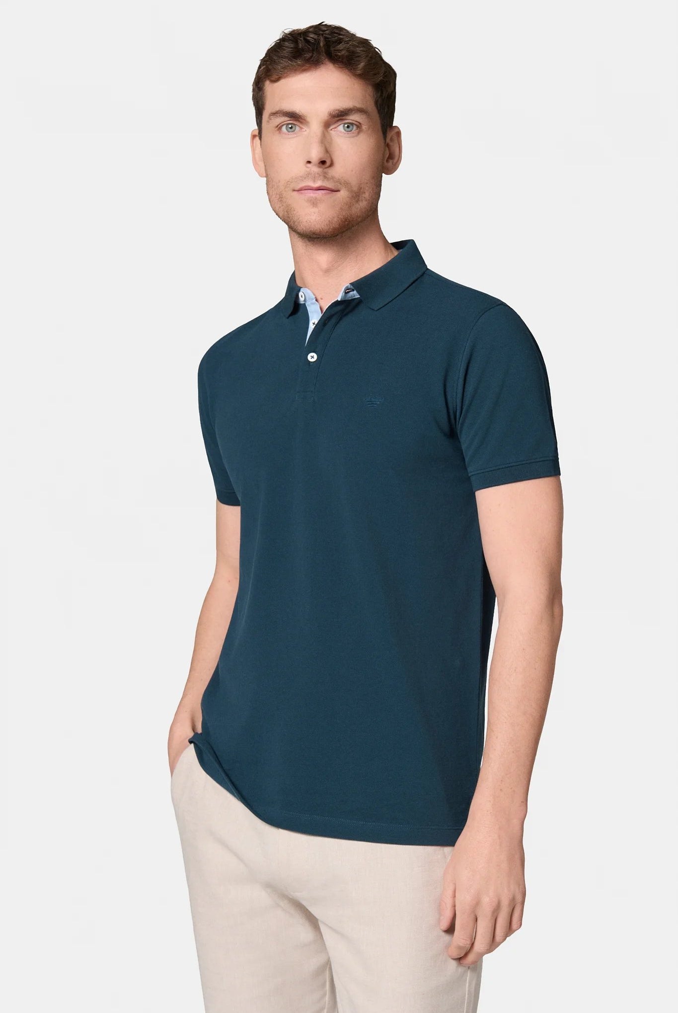 Polo manches courtes à boutons Jerem, manches courtes, coupe confortable