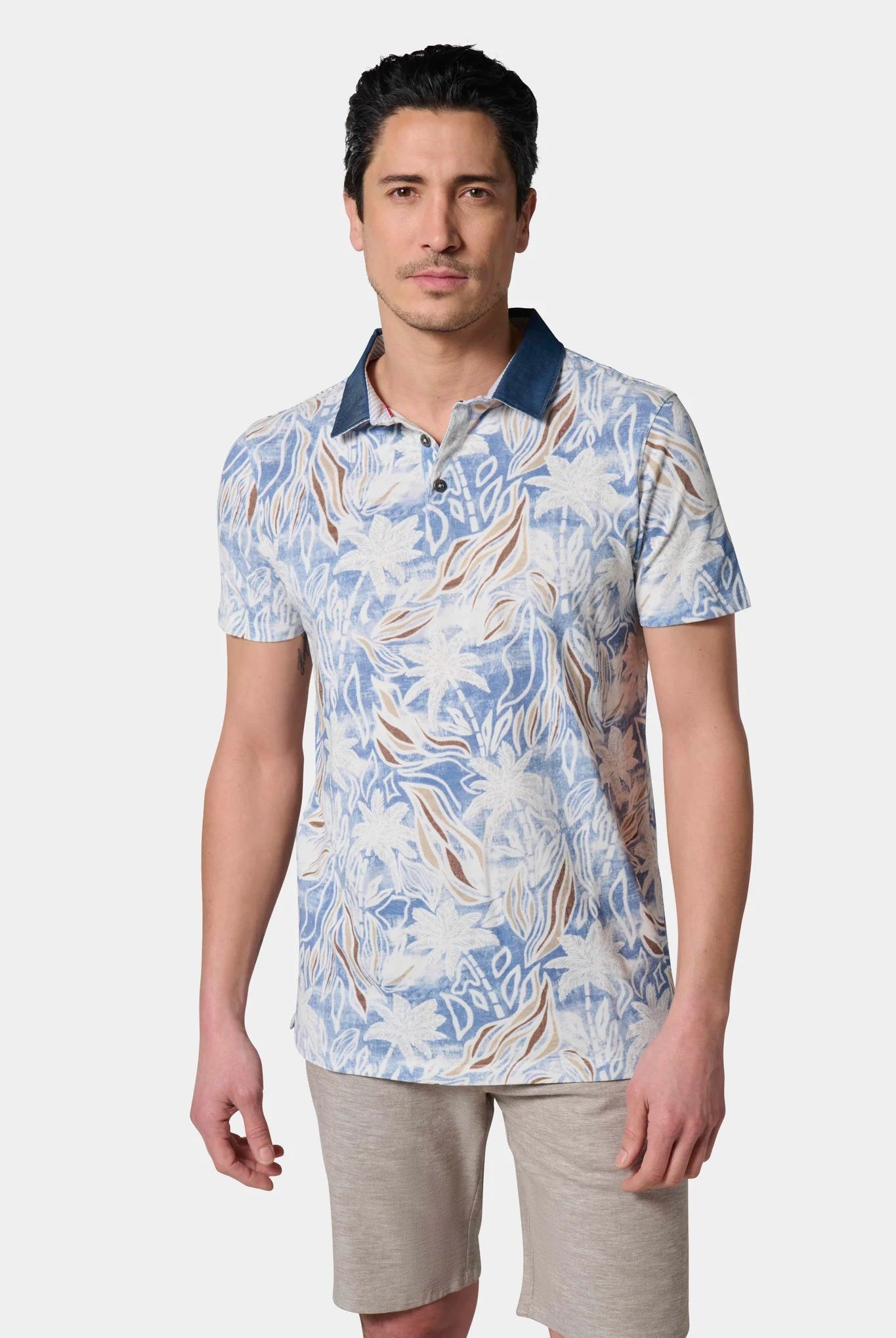Polo Jerem, col chemise, manches courtes