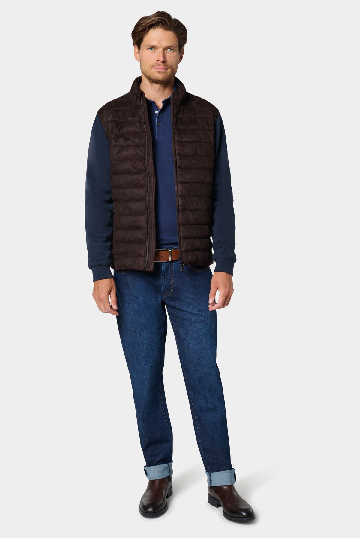 Gilet zippé matelassé — vue de dos