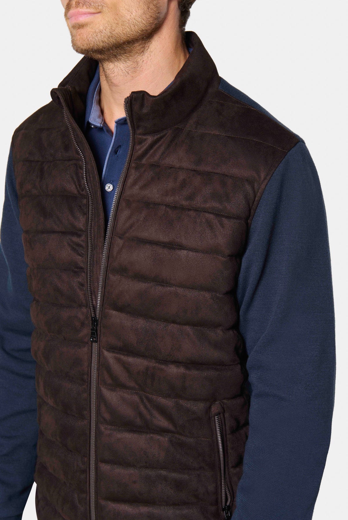 Gilet zippé matelassé — vue de face