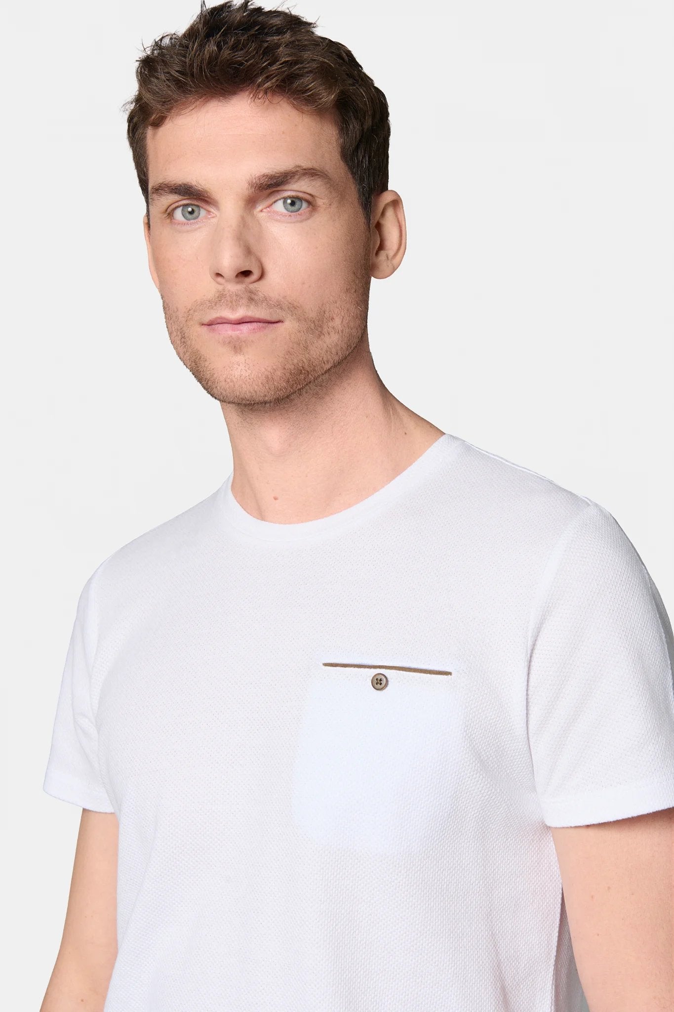 T-shirt, jacquard Jerem, manches courtes, coupe confortable