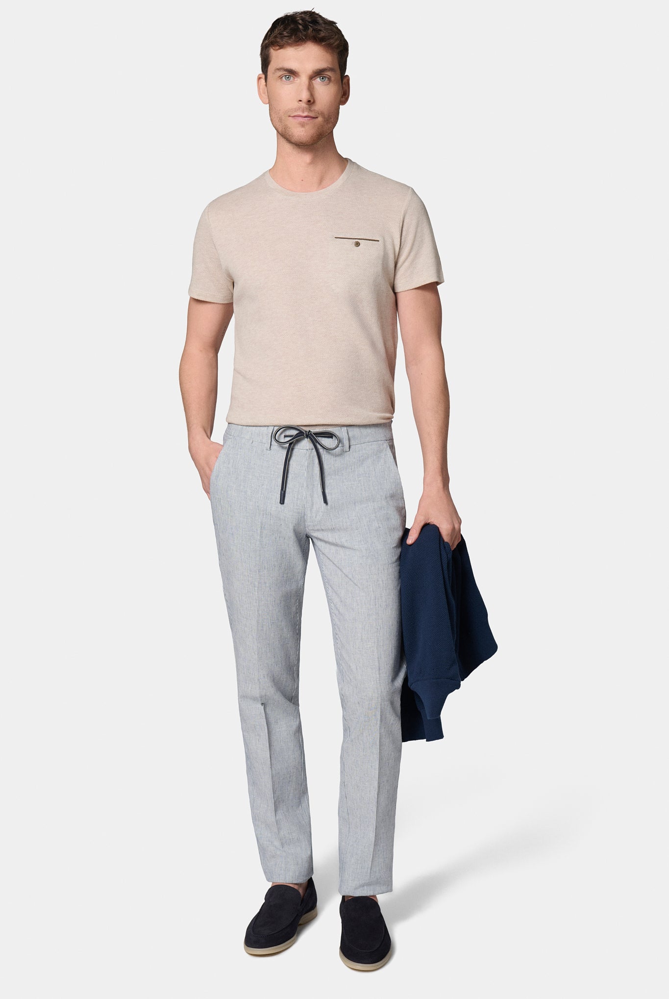 T-shirt, jacquard Jerem, coupe confortable, poche poitrine