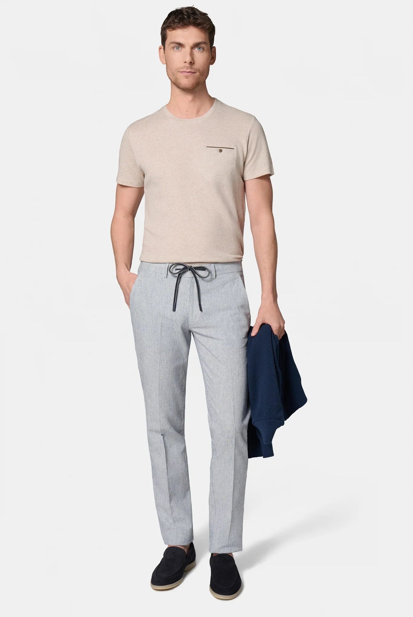 T-shirt, jacquard Jerem, coupe confortable, poche poitrine