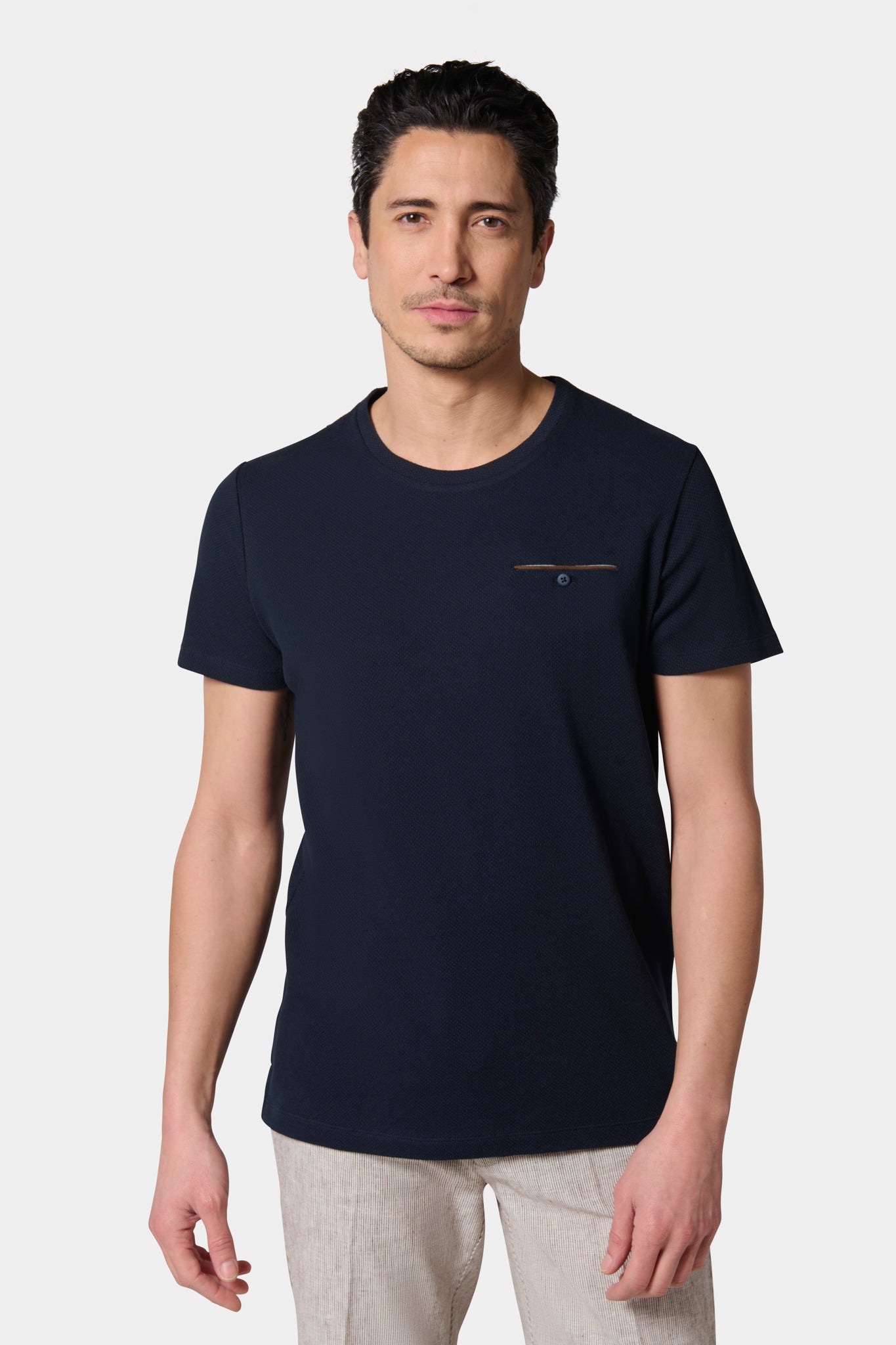 T-shirt, jacquard Jerem, poche poitrine