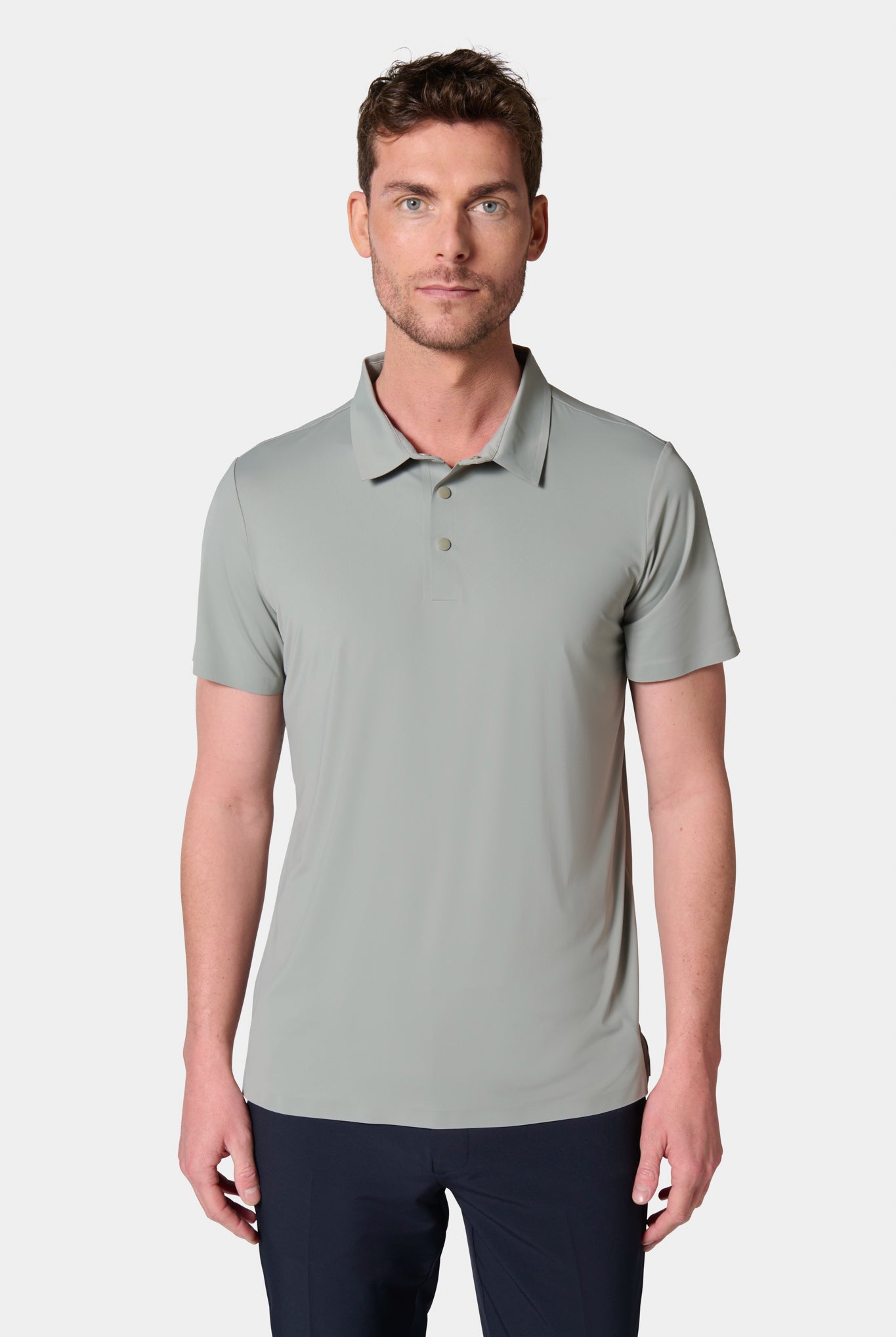 Polo en matière technique avec finitions thermocollées manches courtes ligne Activewear Jerem, col polo, manches courtes, coupe confortable